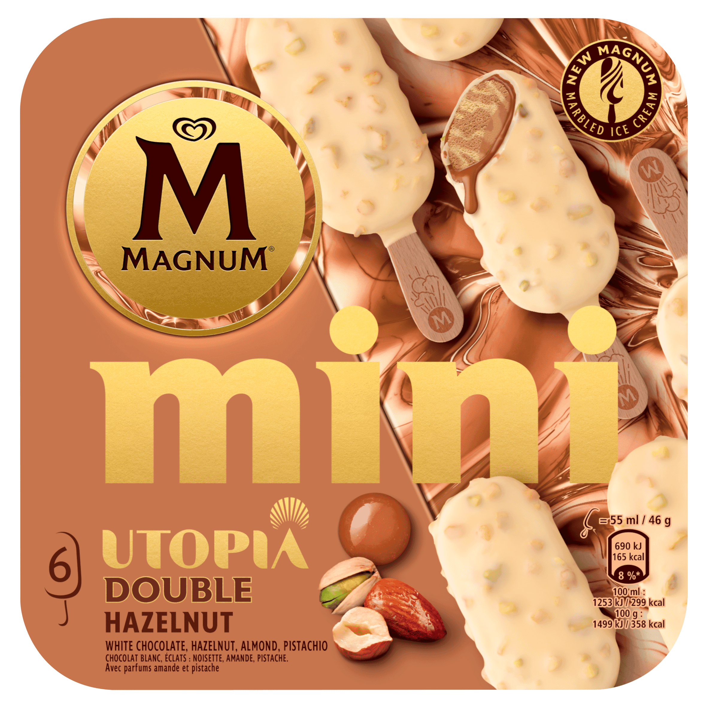 Magnum Magnum Mini Double Hazelnut Sticks