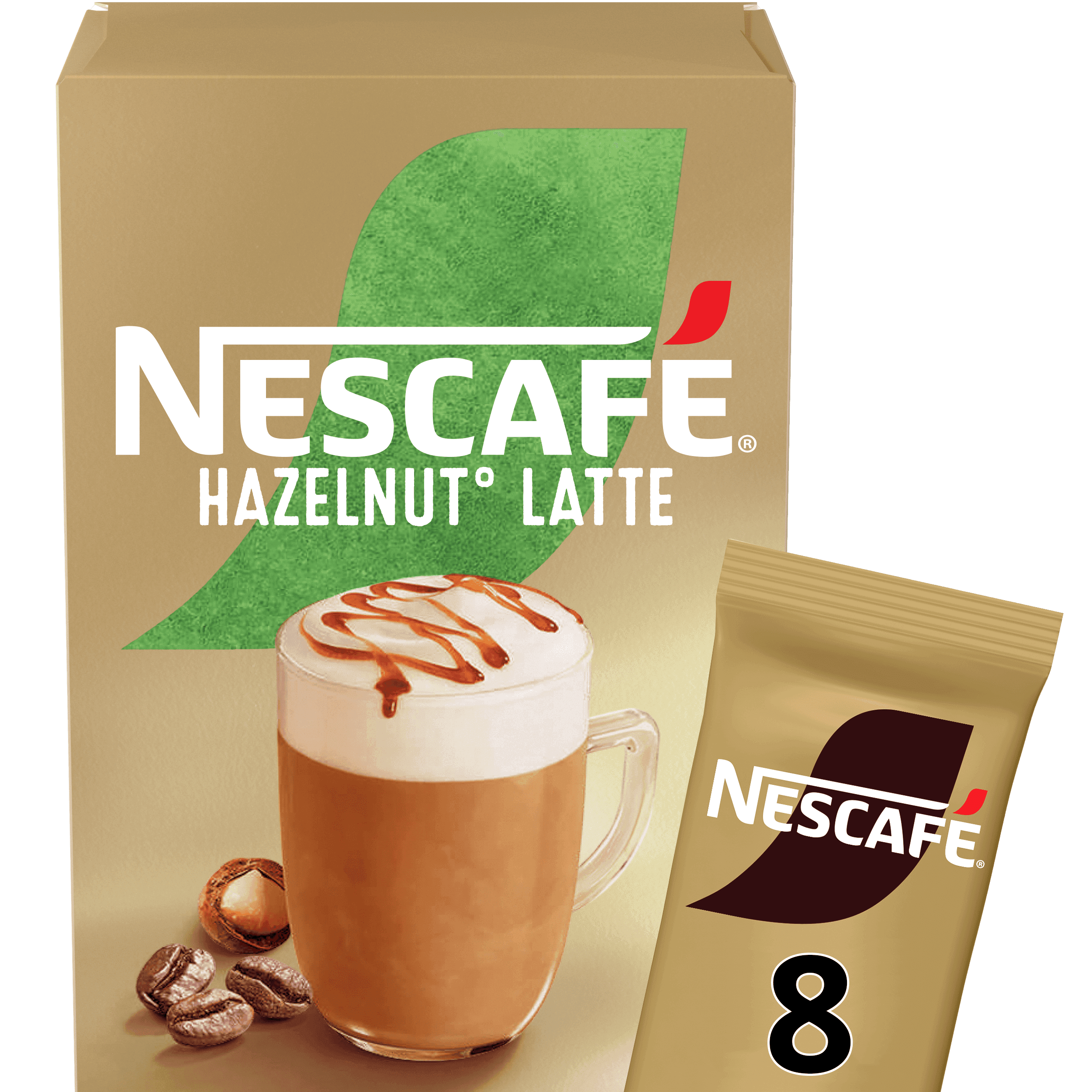 Nescafe Latte Hazelnut Oploskoffie
