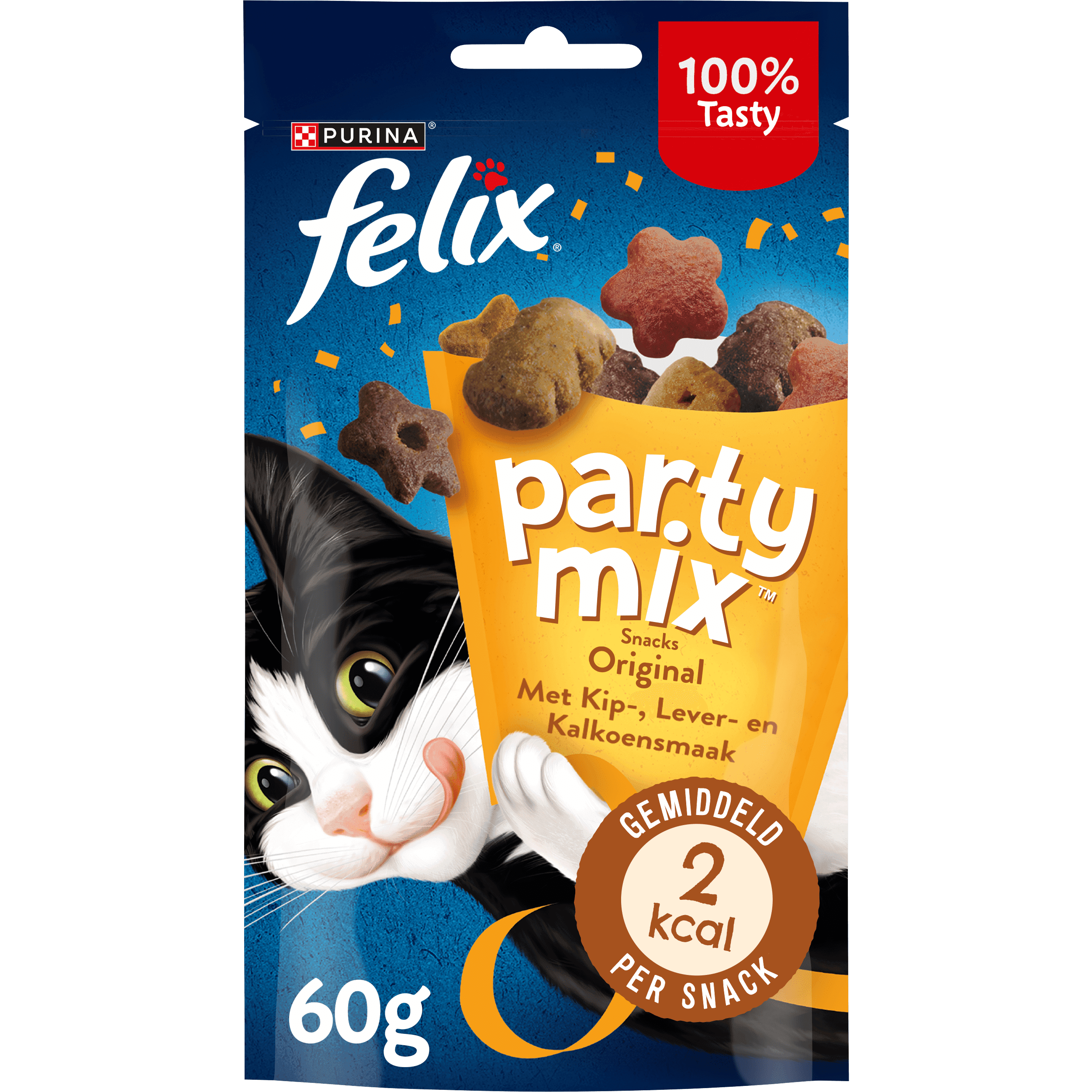 Felix Party Mix Original kattensnacks kip
