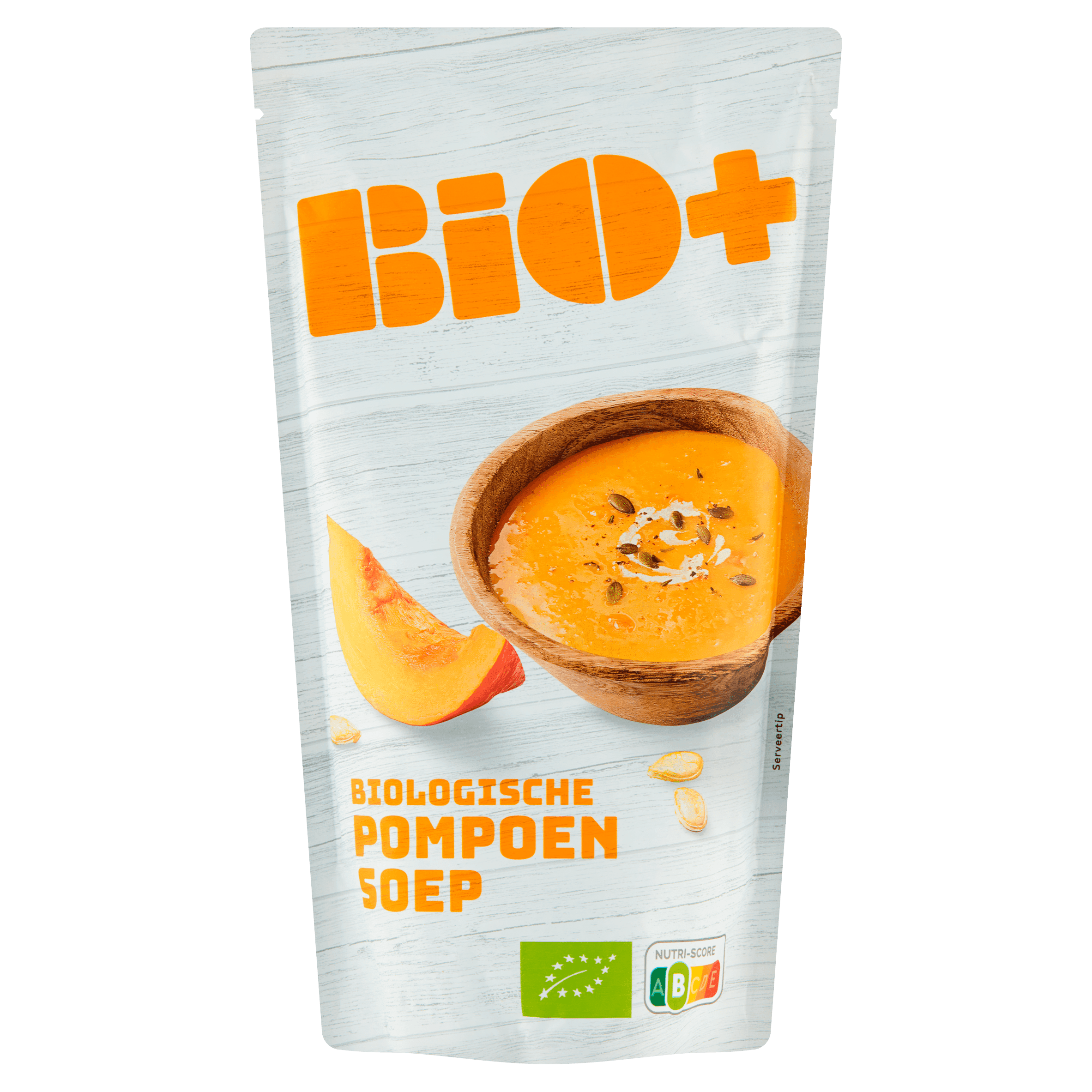 BIO+ Soep in zak Pompoensoep