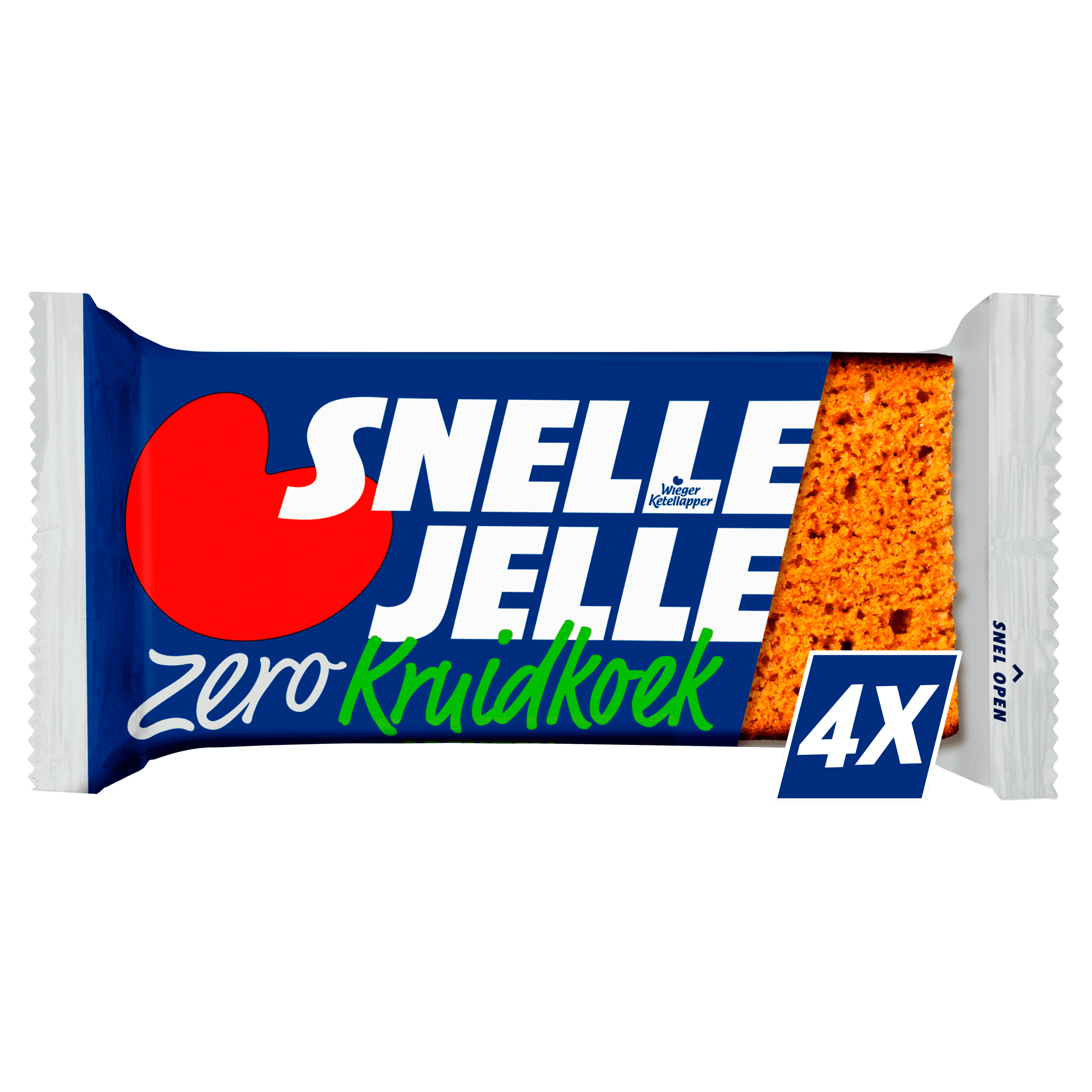 Snelle Jelle Ontbijtkoek kruidkoek zero 4-pack