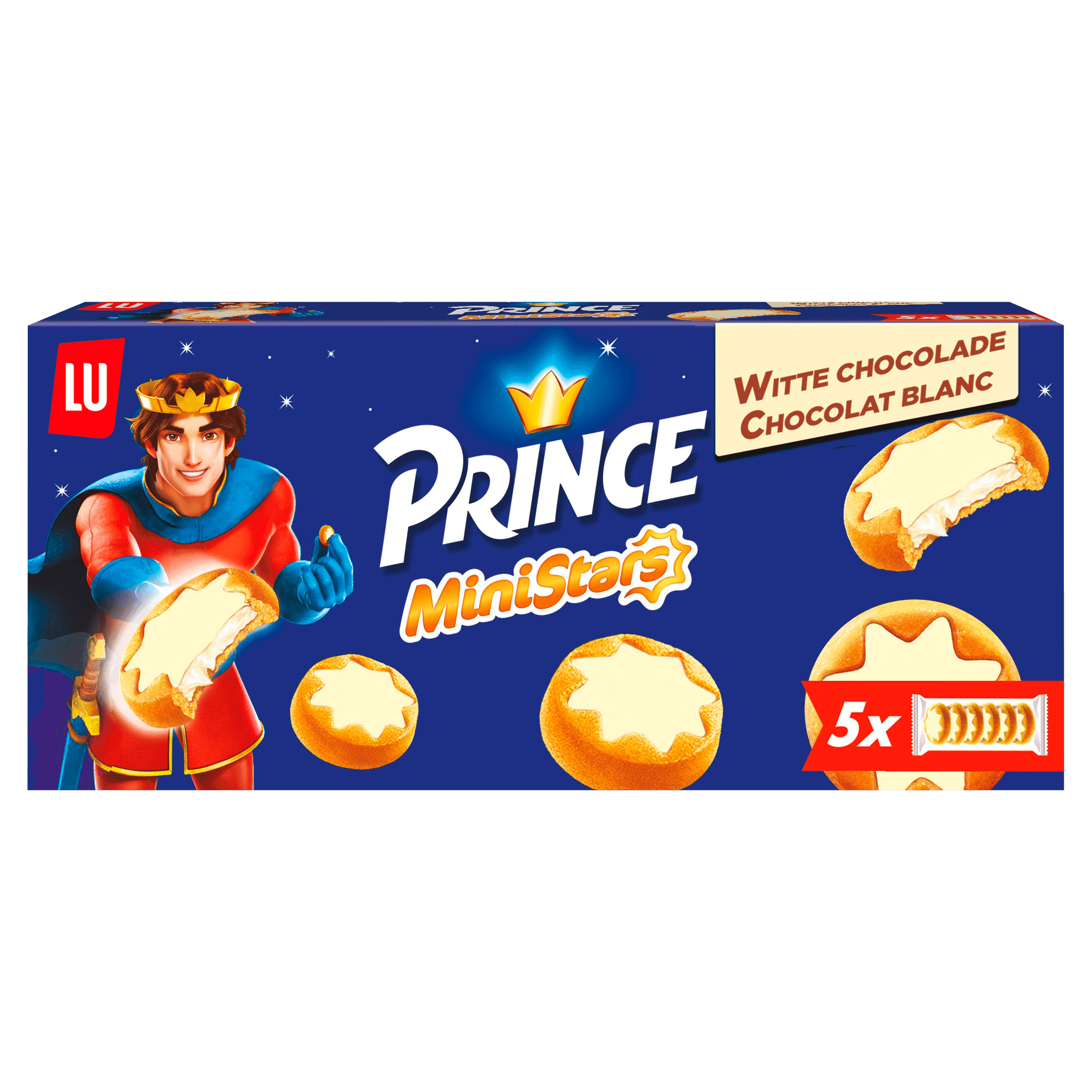 Lu Prince MiniStars koekjes witte chocola