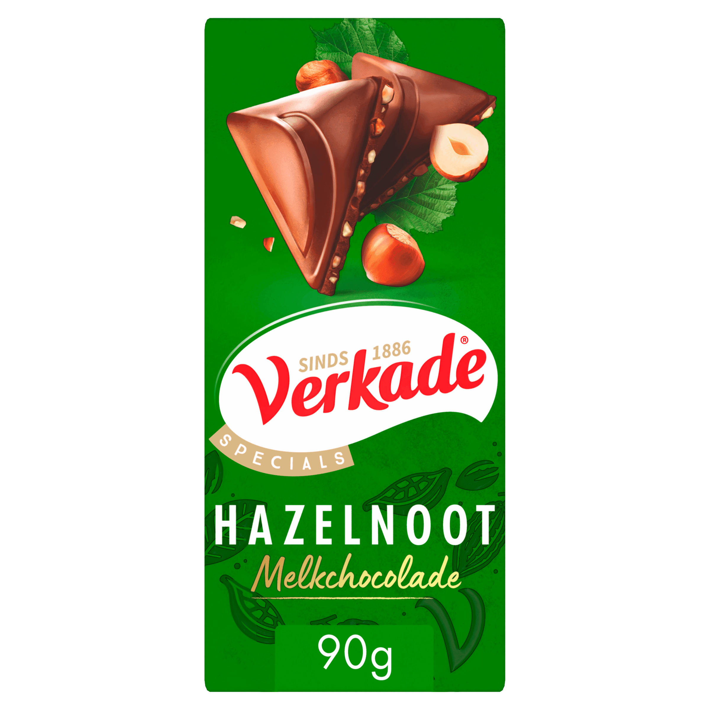 Verkade Hazelnoot/melk chocoladereep