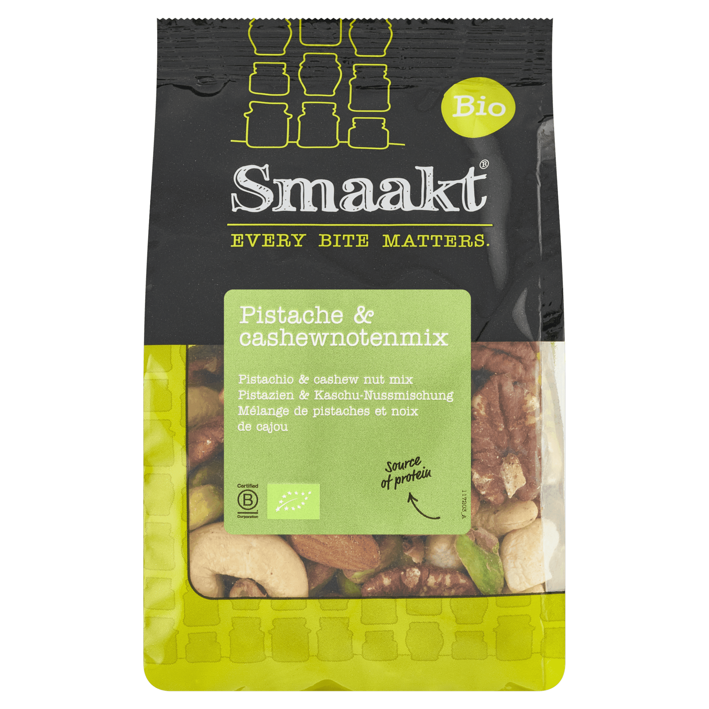 Smaakt Pistache-cashew notenmix bio