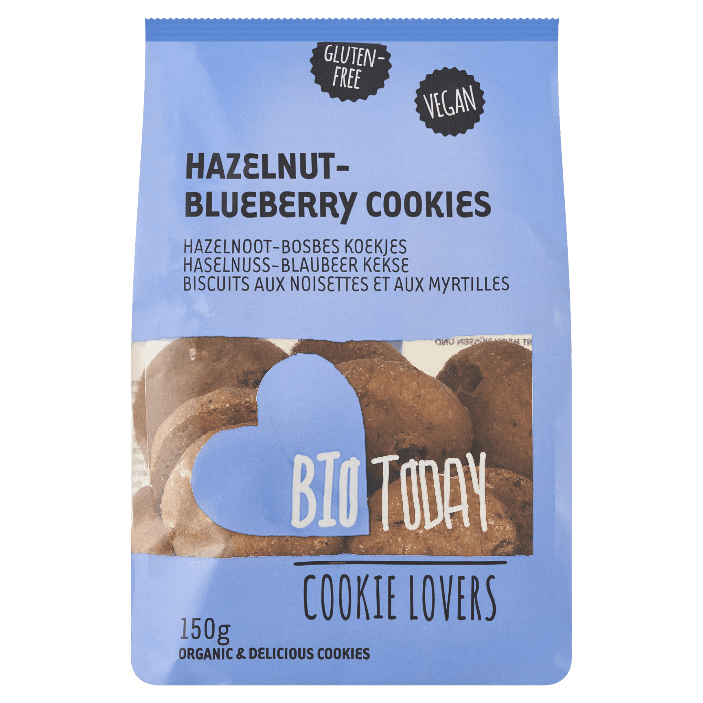 BioToday Hazelnut & Blueberry cookies bio