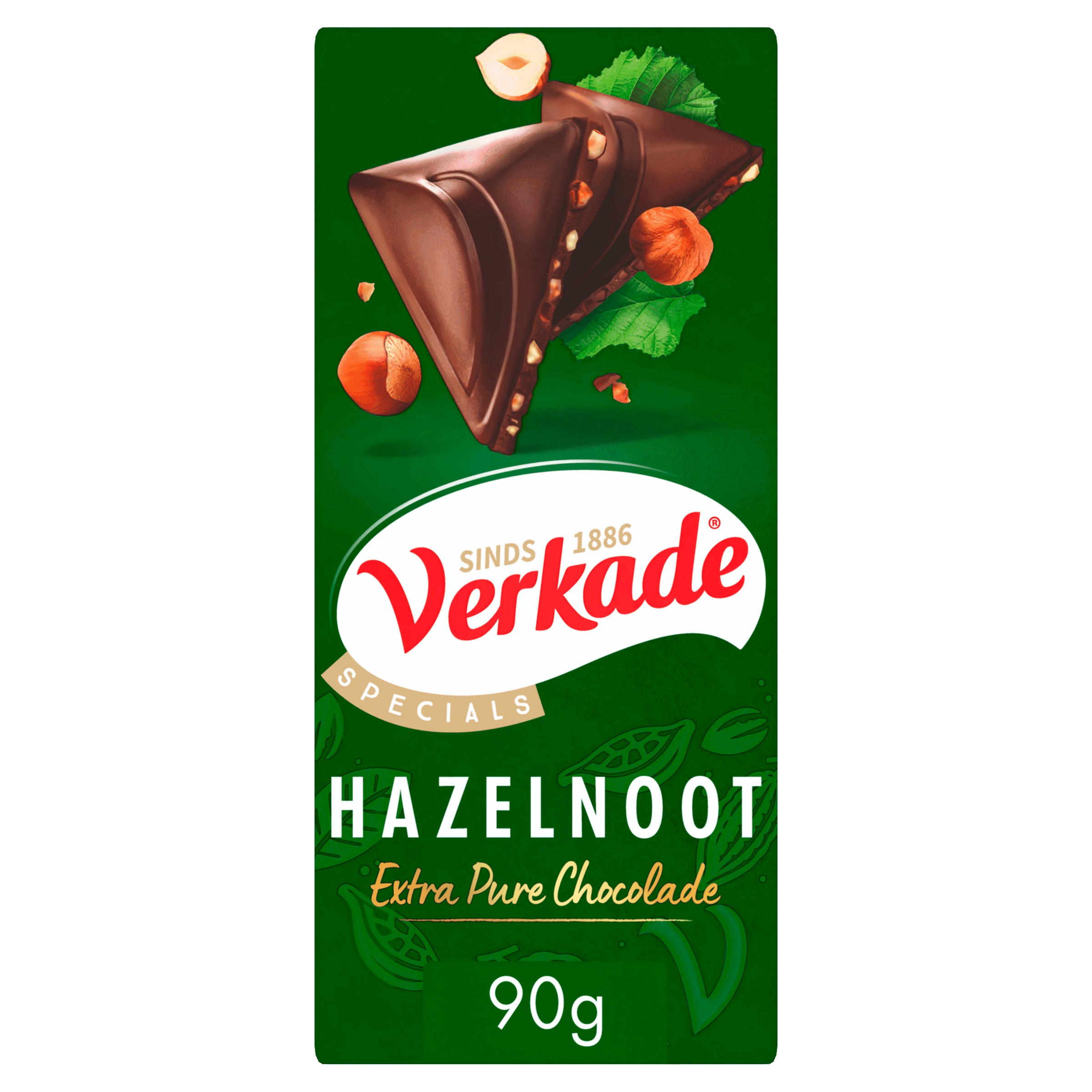 Verkade Extra puur/hazelnoot chocoladereep