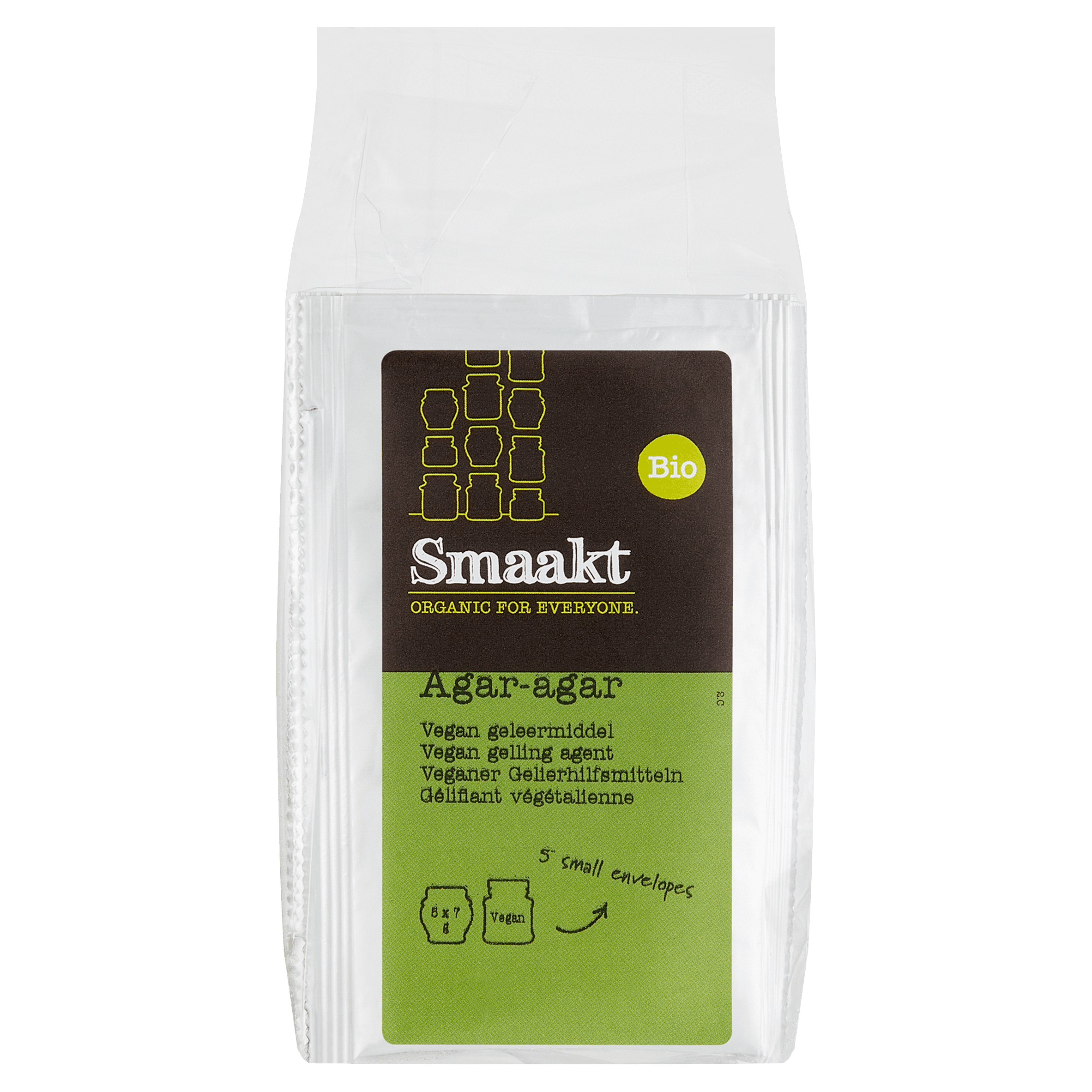 Smaakt Agar agar 5x7gr bio