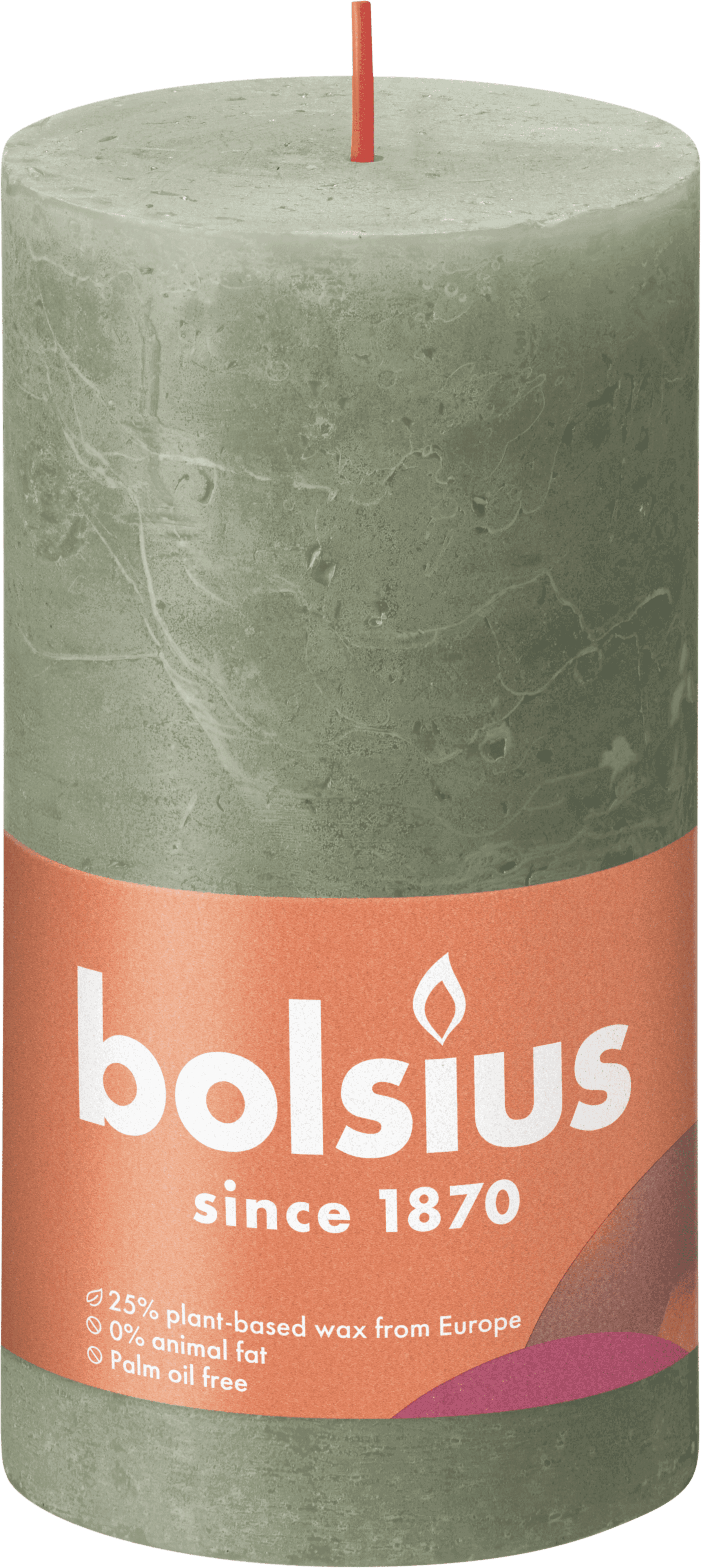 Bolsius Rustiek Shine 13cm Fresh Olive