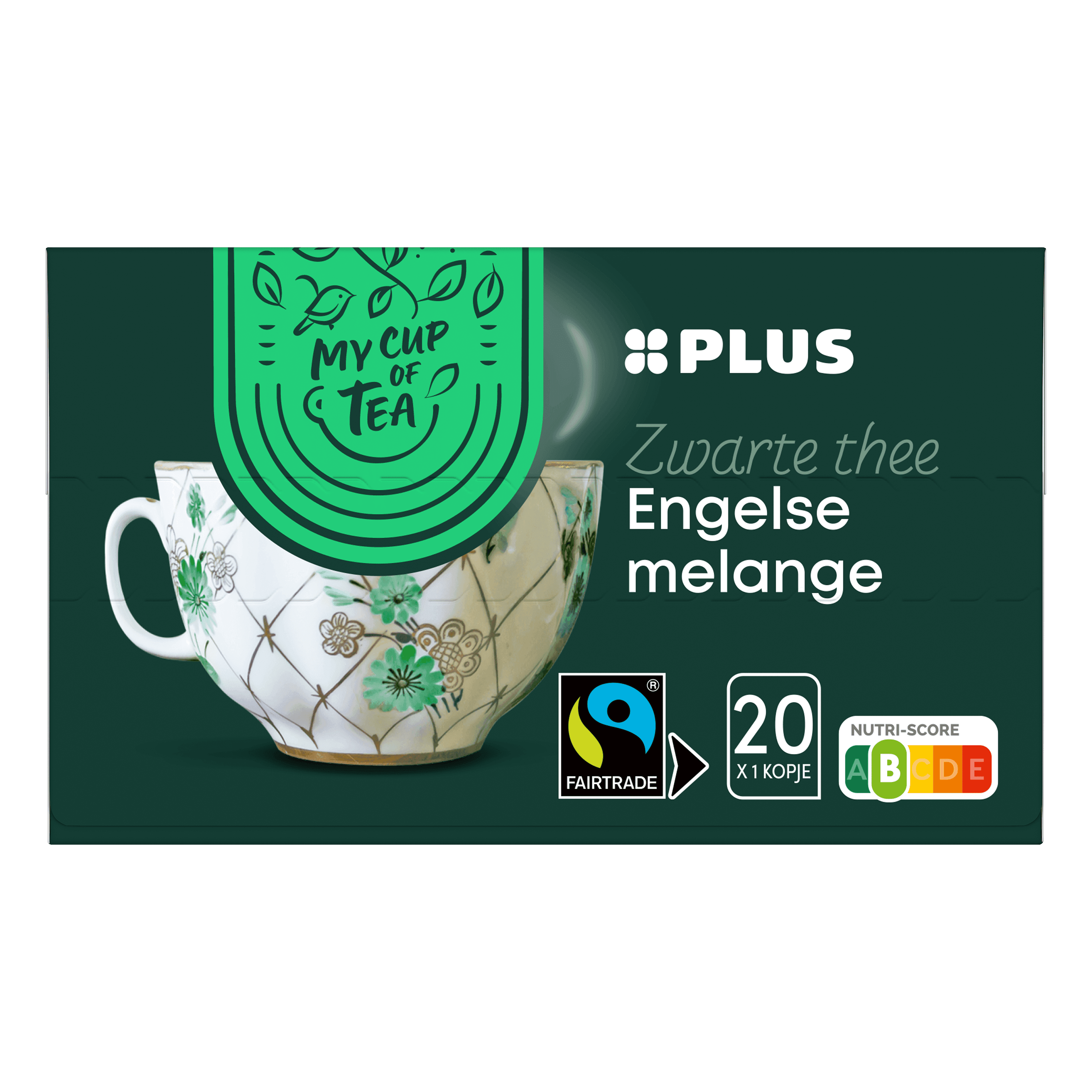 PLUS Thee Engelse Melange 1-Kop 2 Fairtrade