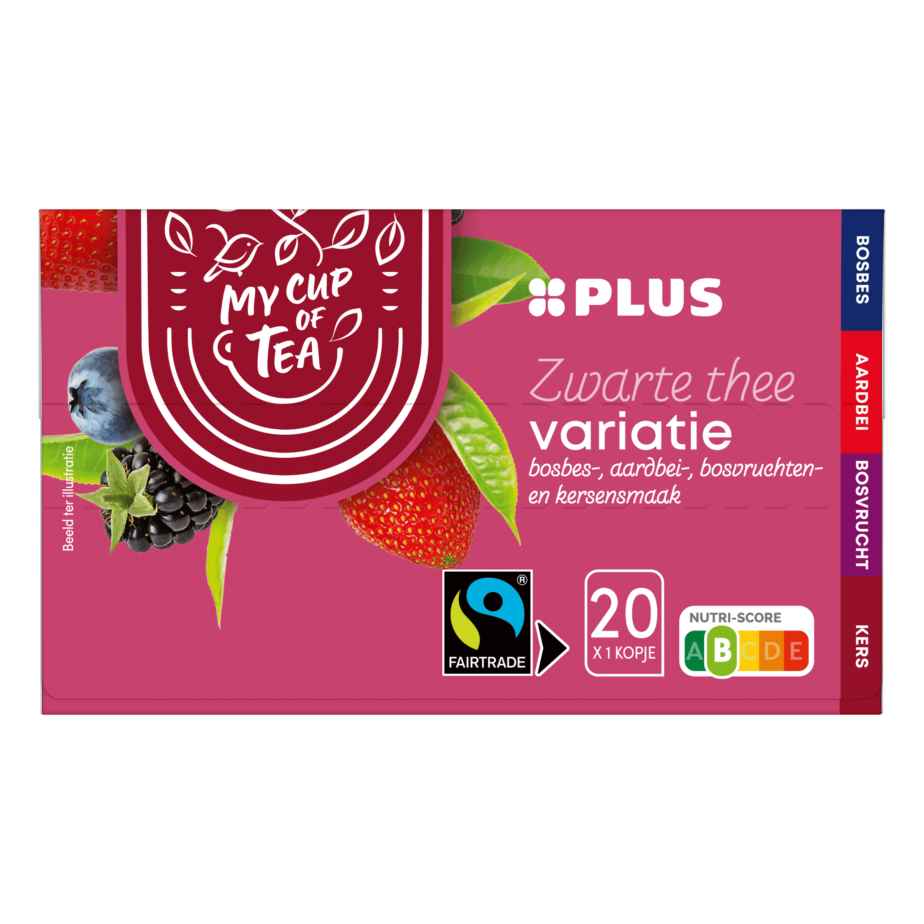 PLUS Thee Fruitvariatie Rood Fairtrade