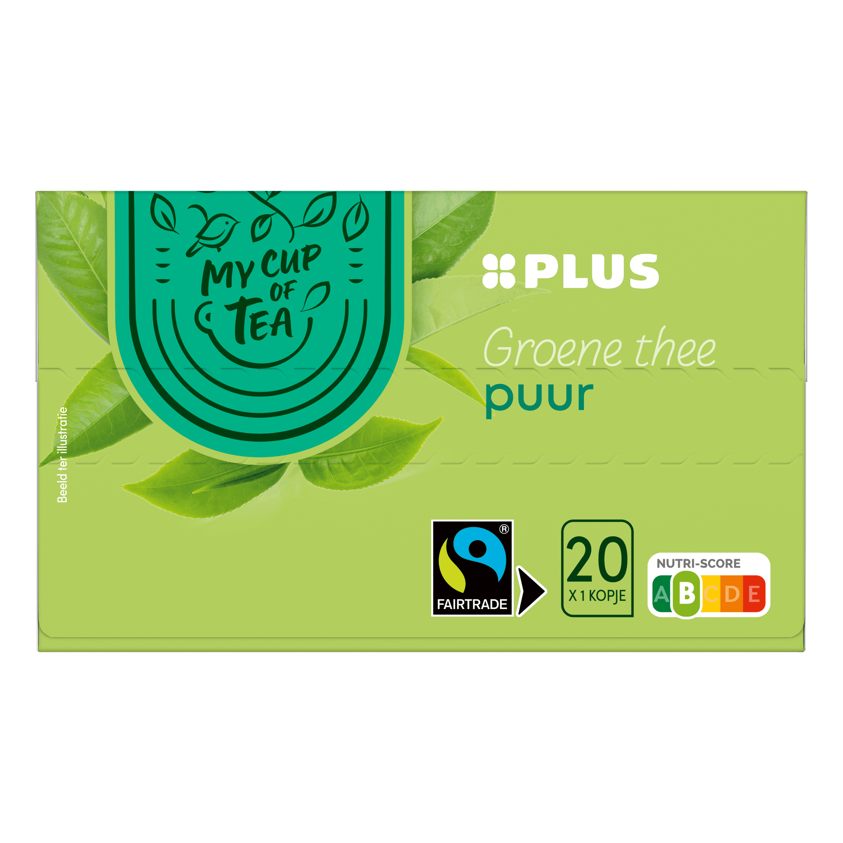 PLUS Groene Thee Puur Fairtrade
