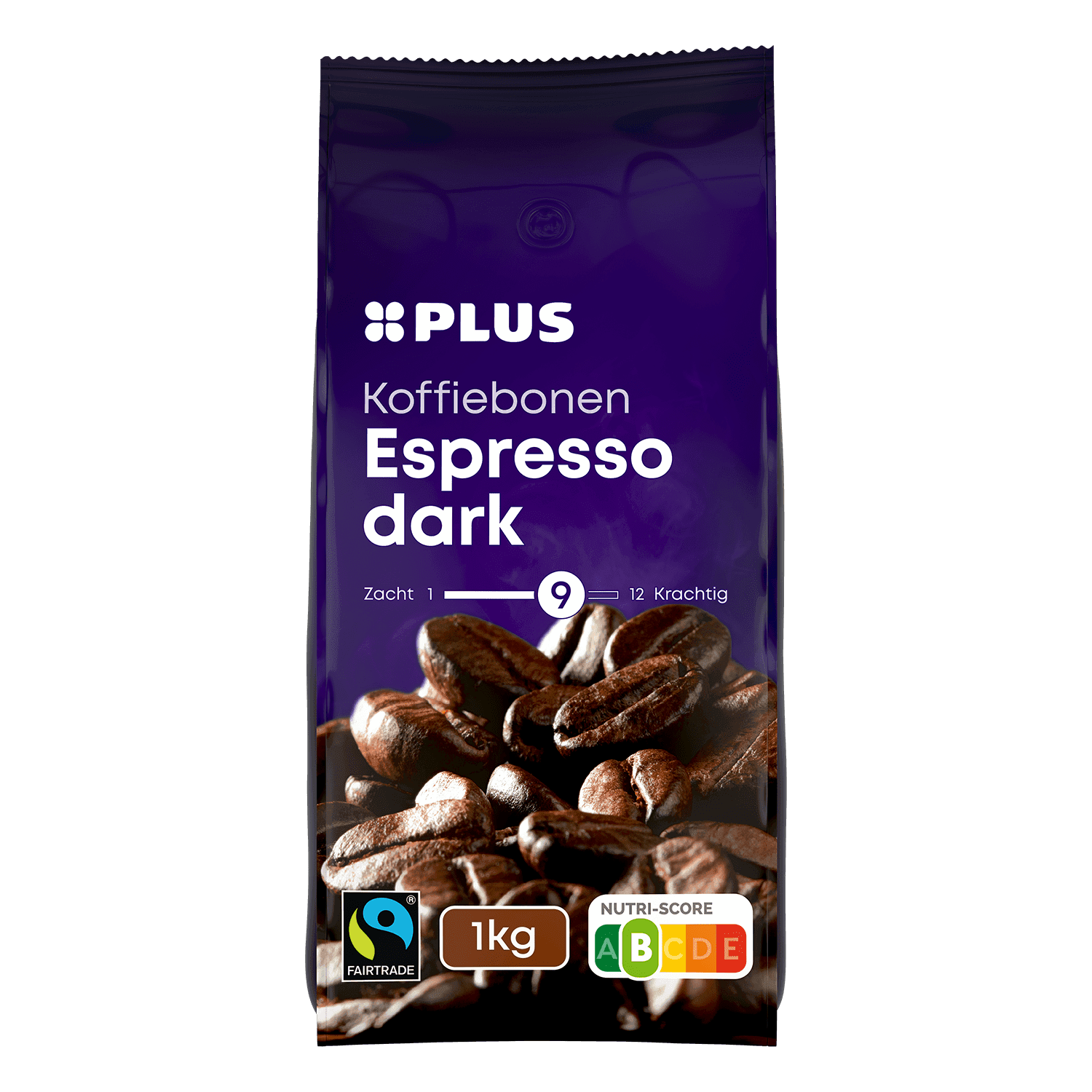 PLUS Koffiebonen Espresso dark fairtrade