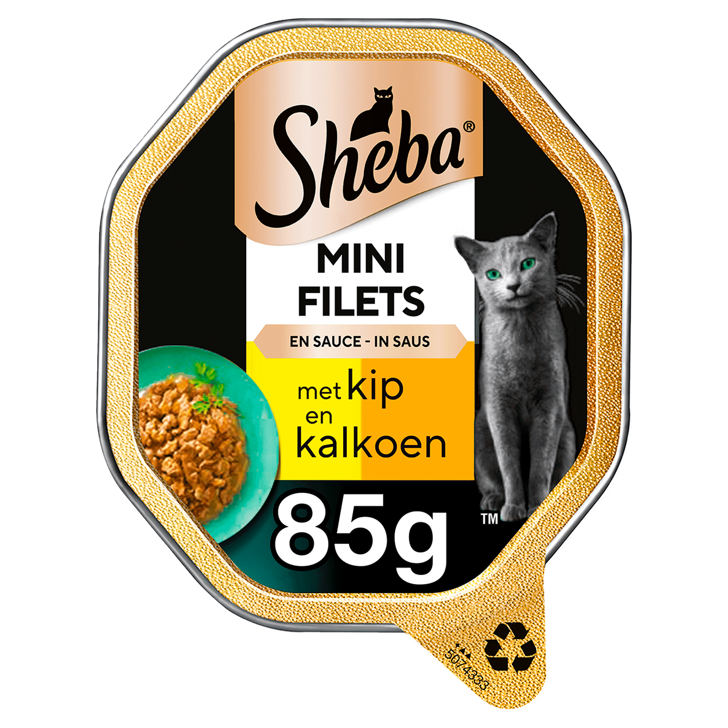 Sheba Mini Filets Kip&Kalkoen In Saus