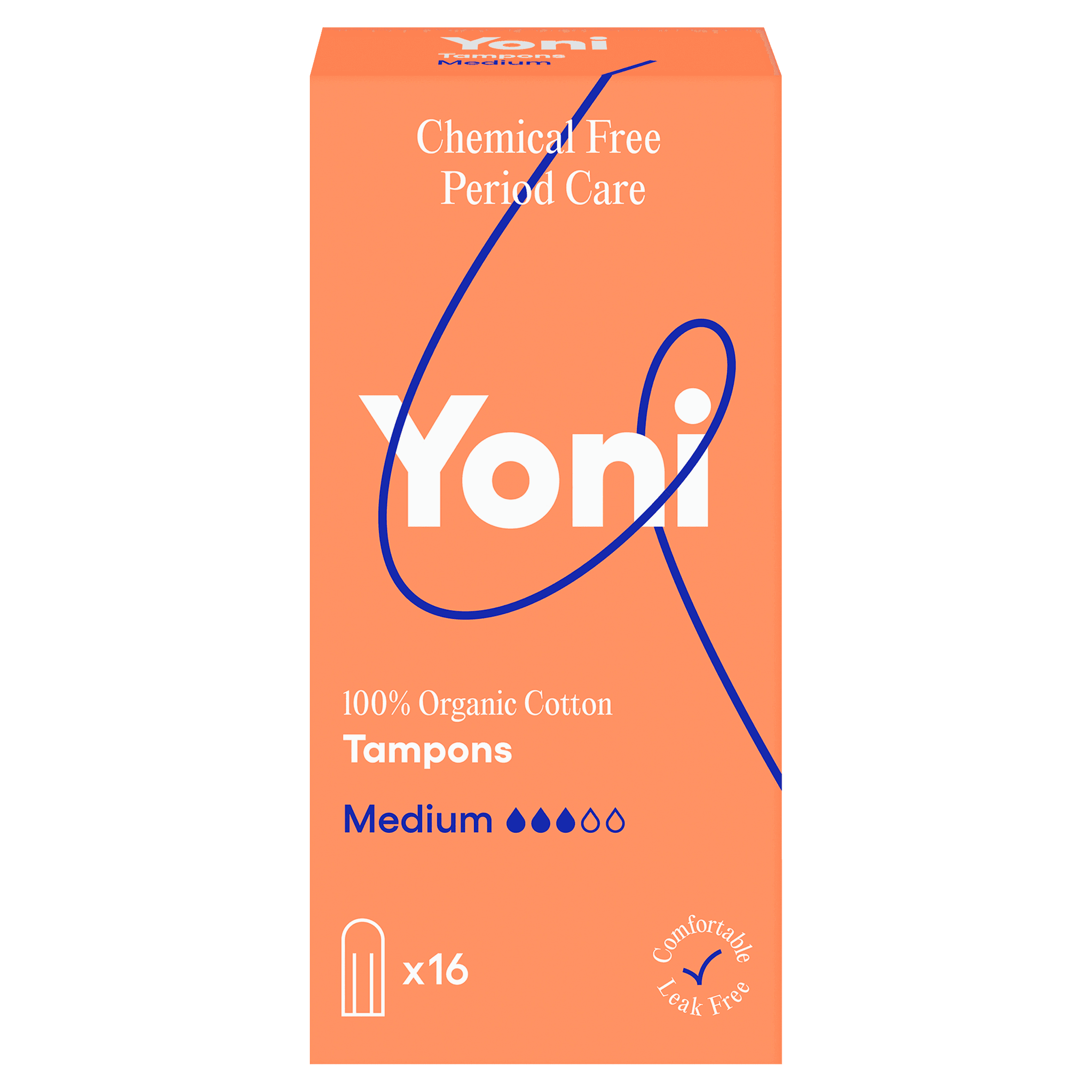 Yoni Tampons Medium van biokatoen