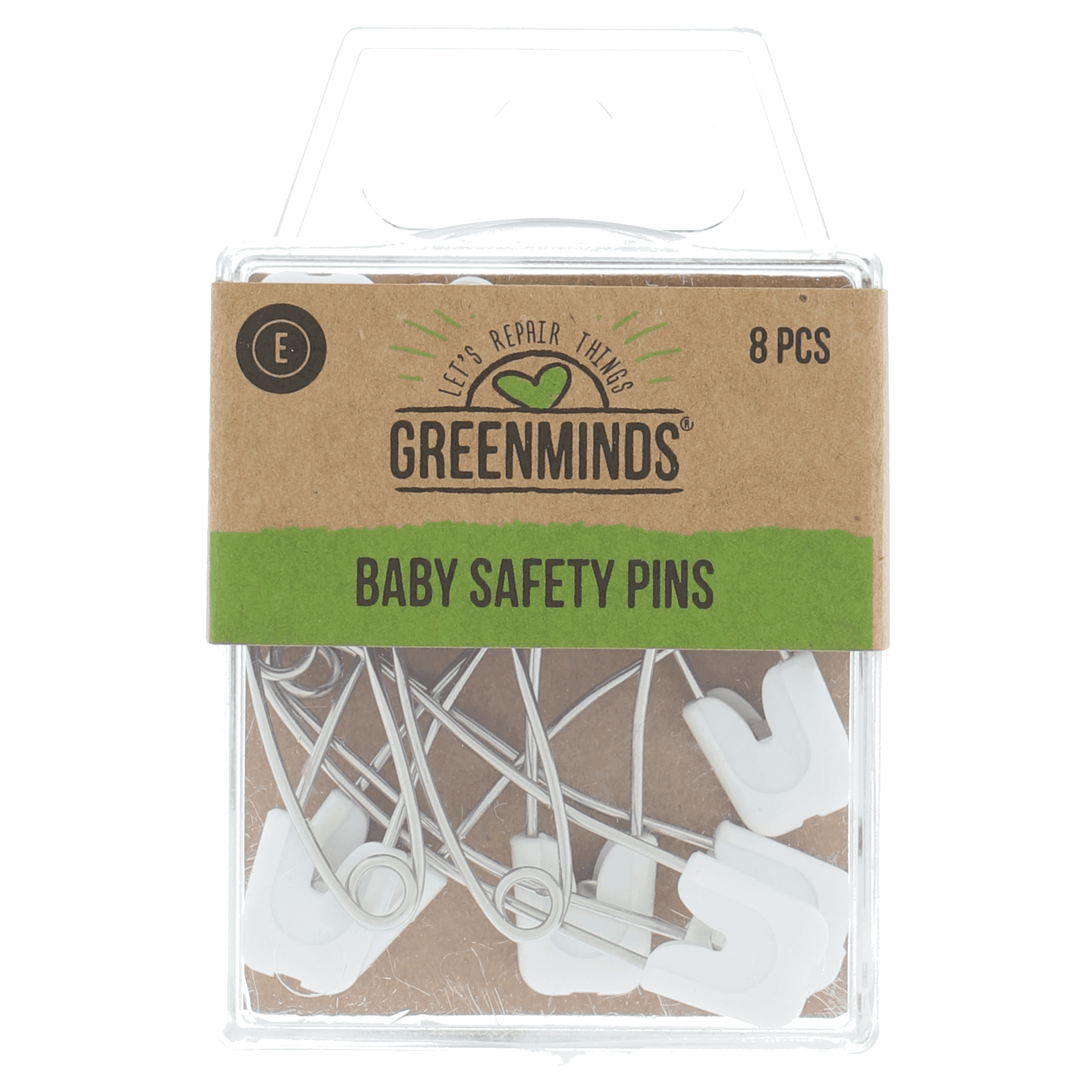 Greenminds Baby Veiligheidsspeld 57mm 8st