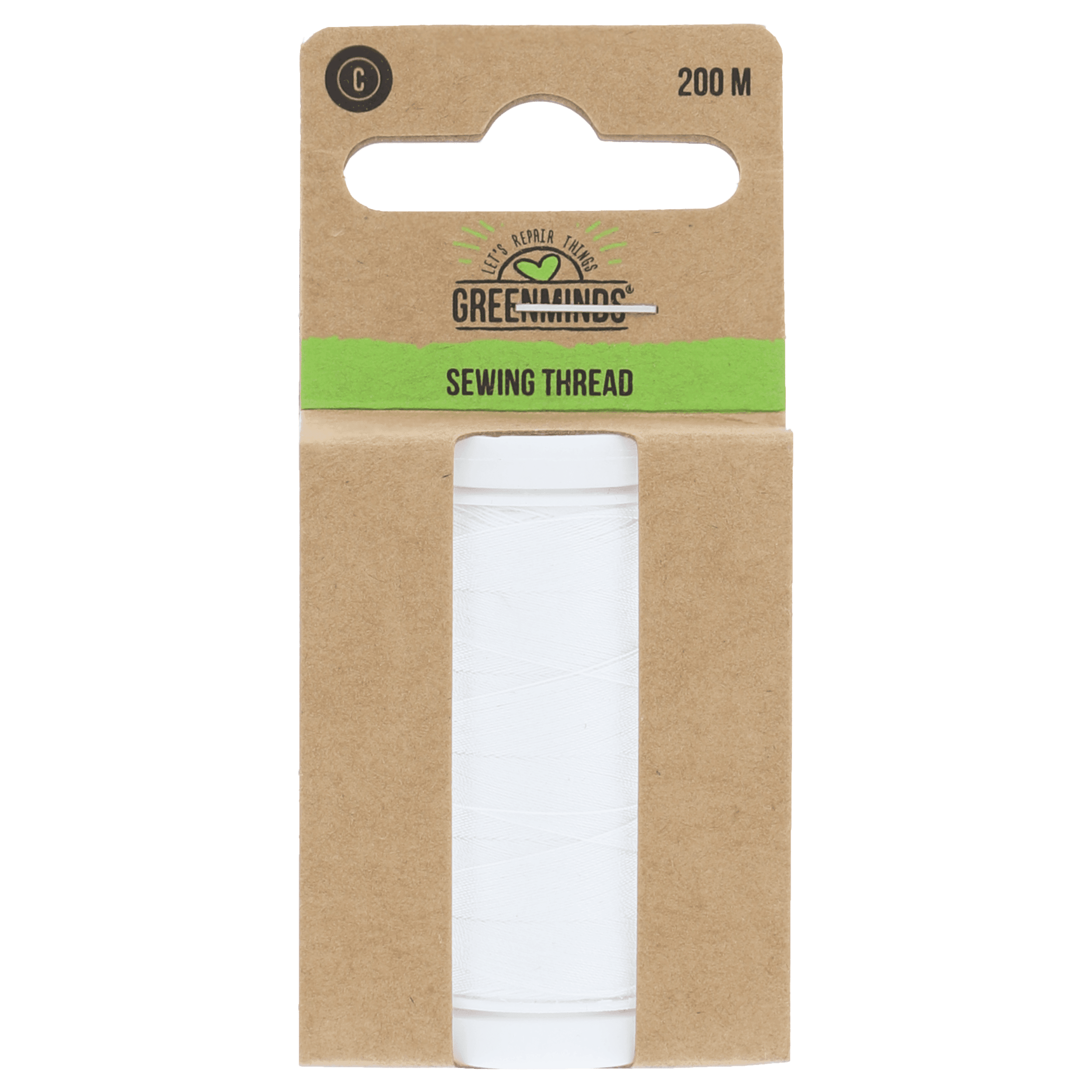 Greenminds Garen Polyester Wit 200m