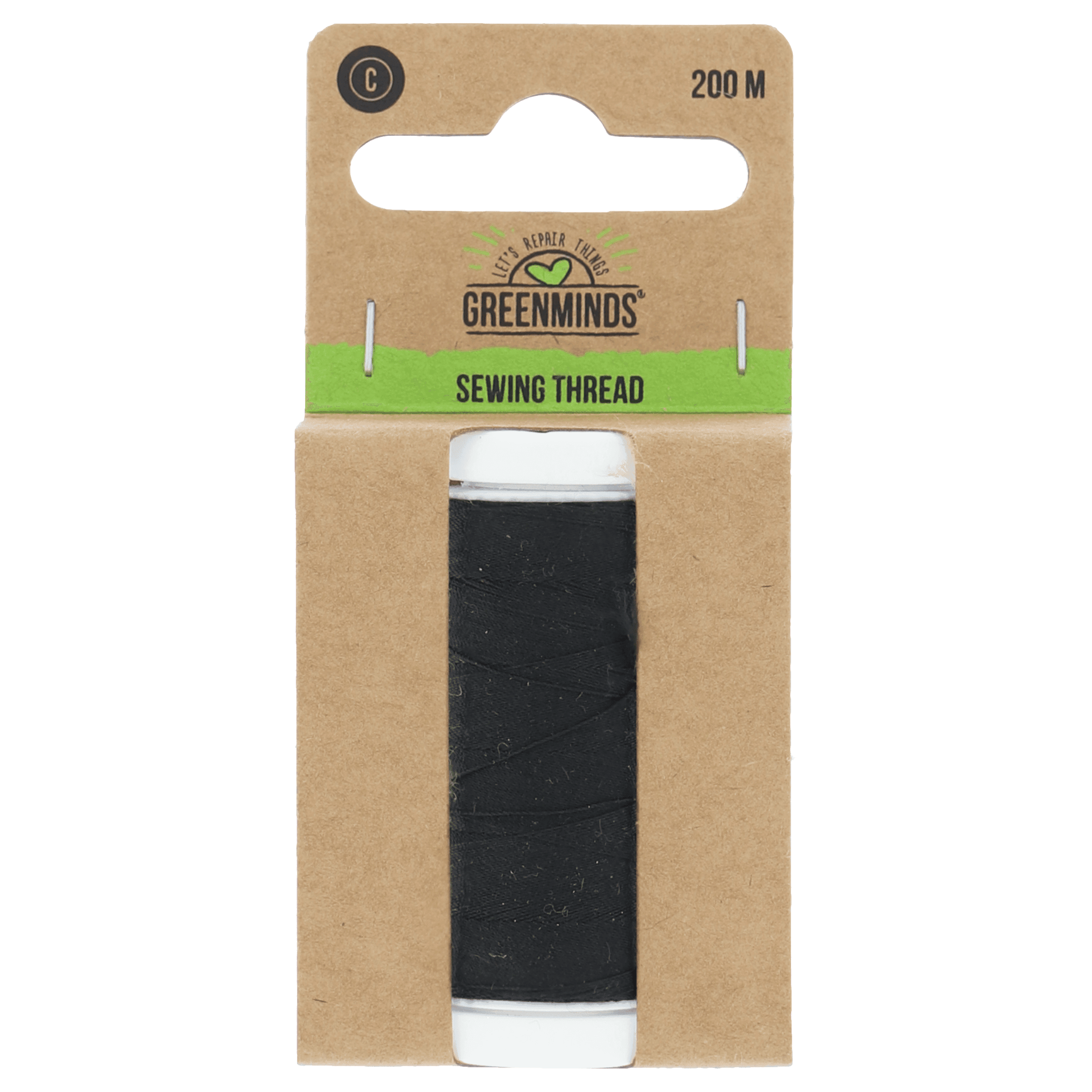 Greenminds Garen Polyester Zwart 200m