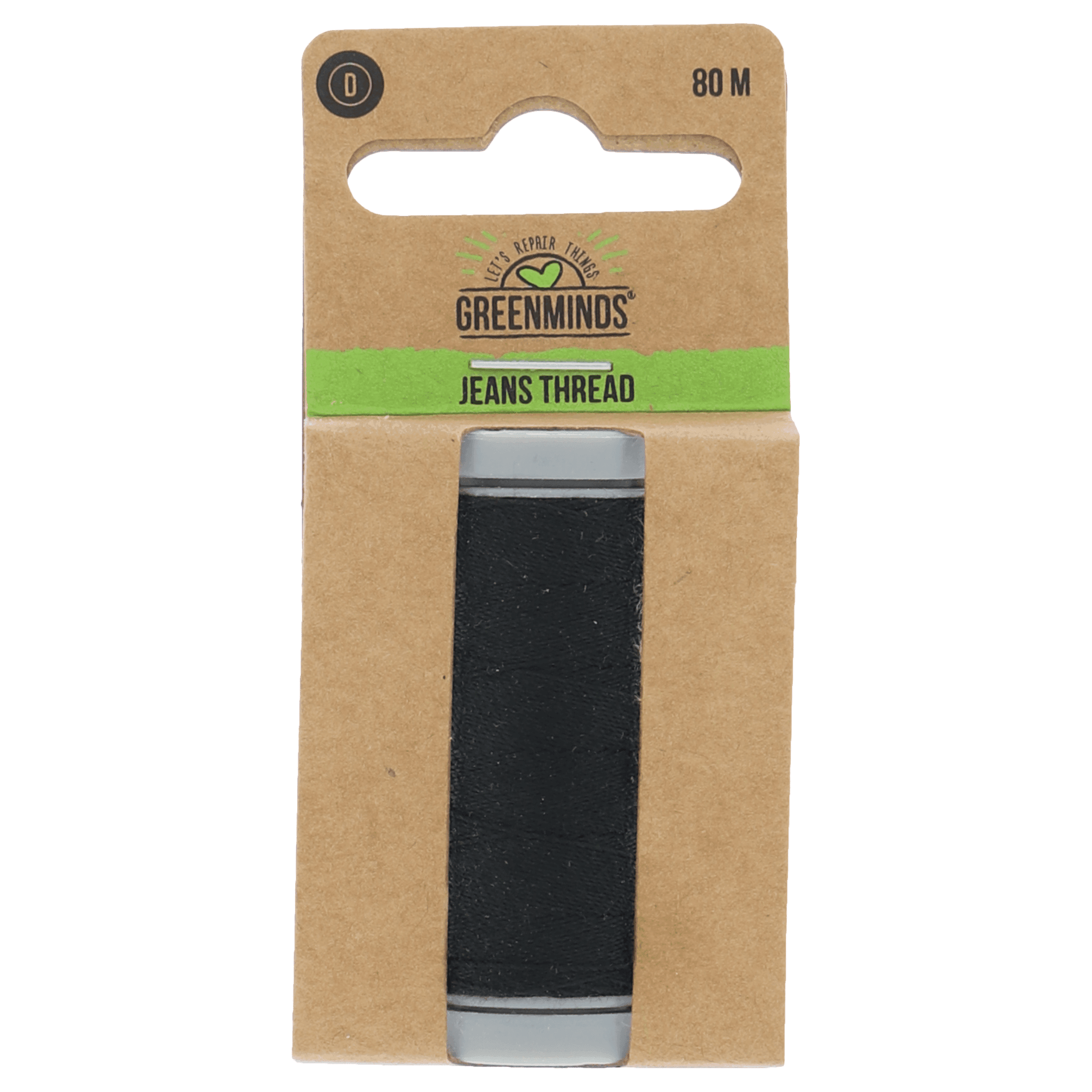 Greenminds Jeansgaren Zwart 80mtr