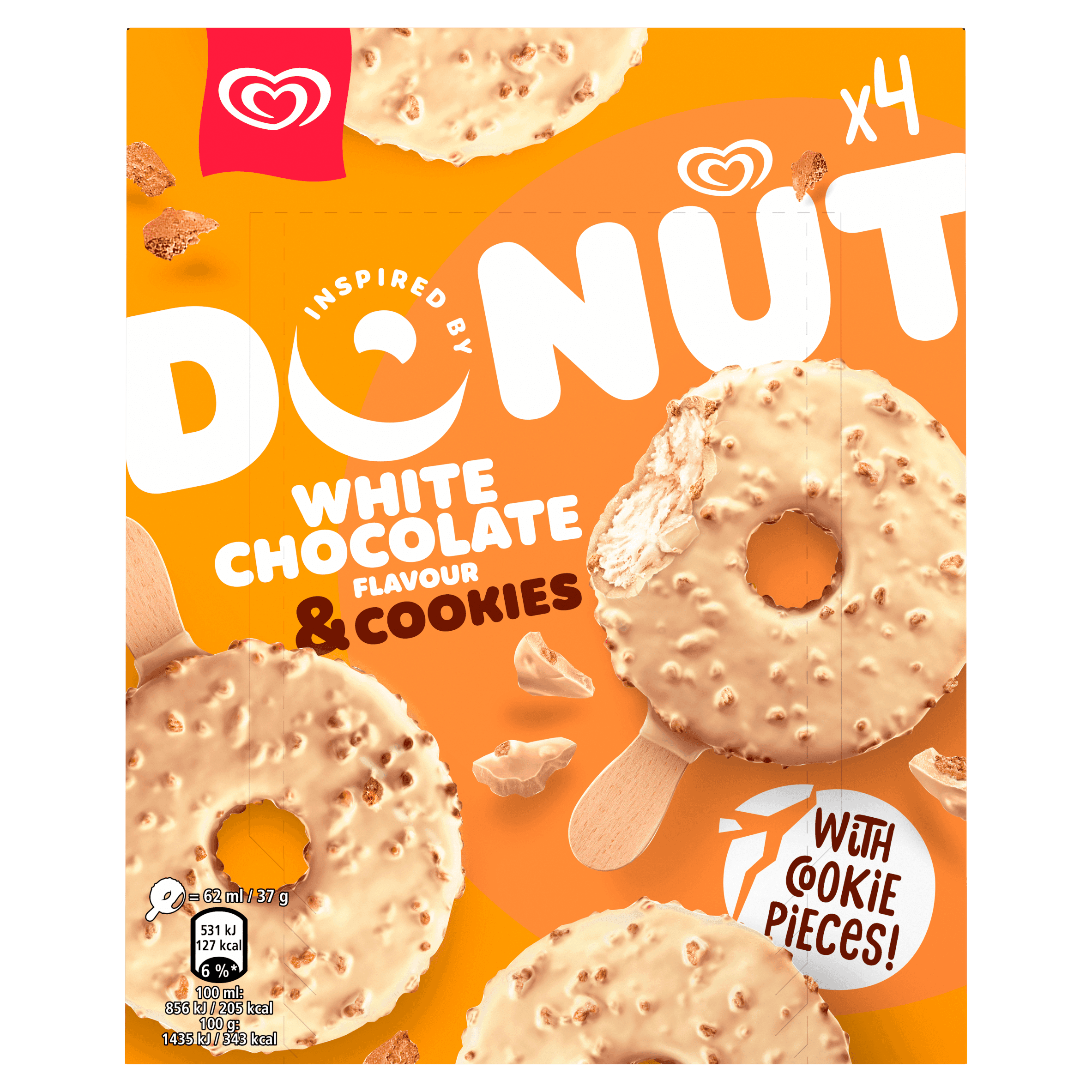 Ola OLA White Chocolate Donut Stick 4x62ml