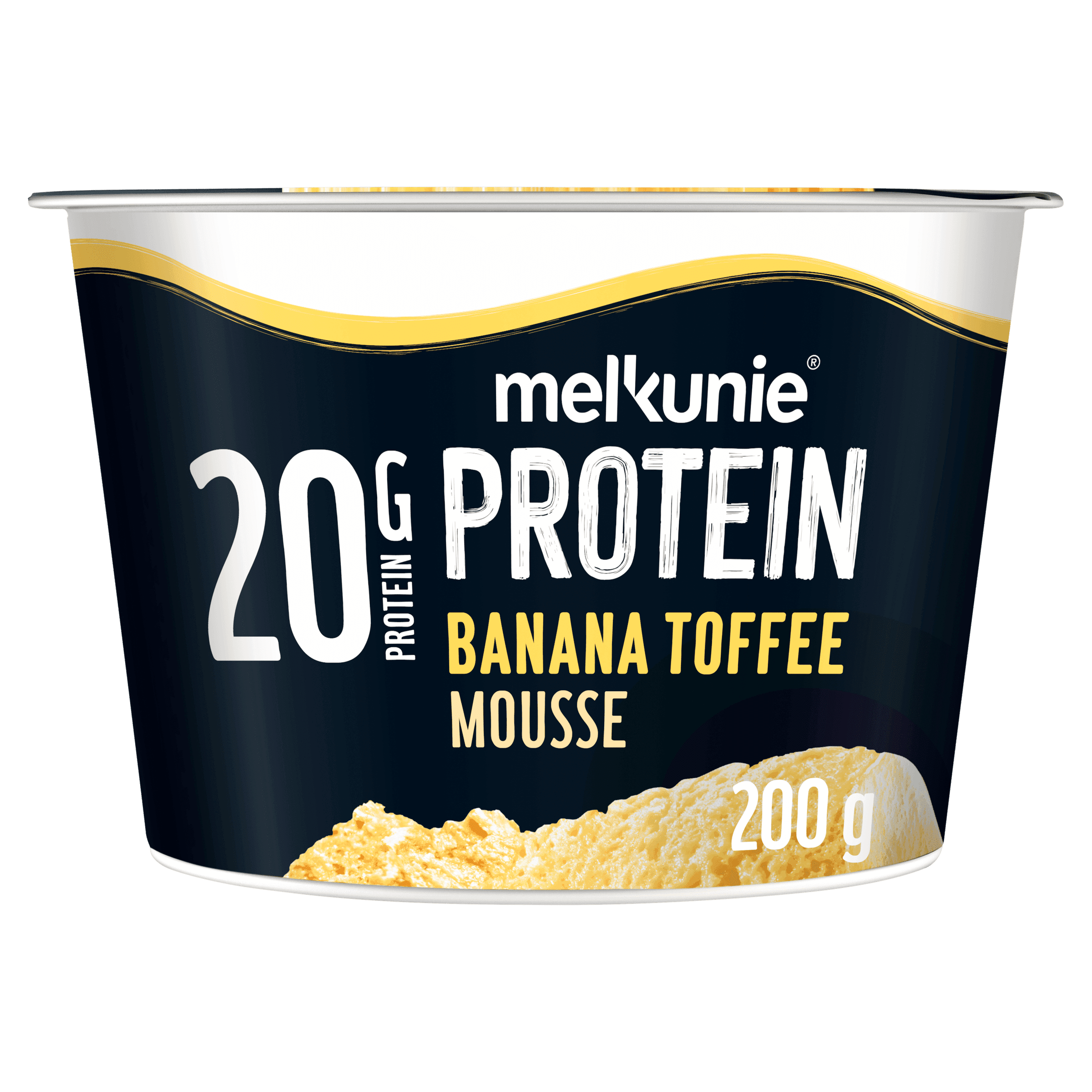 Melkunie Proteine mousse banaan toffee