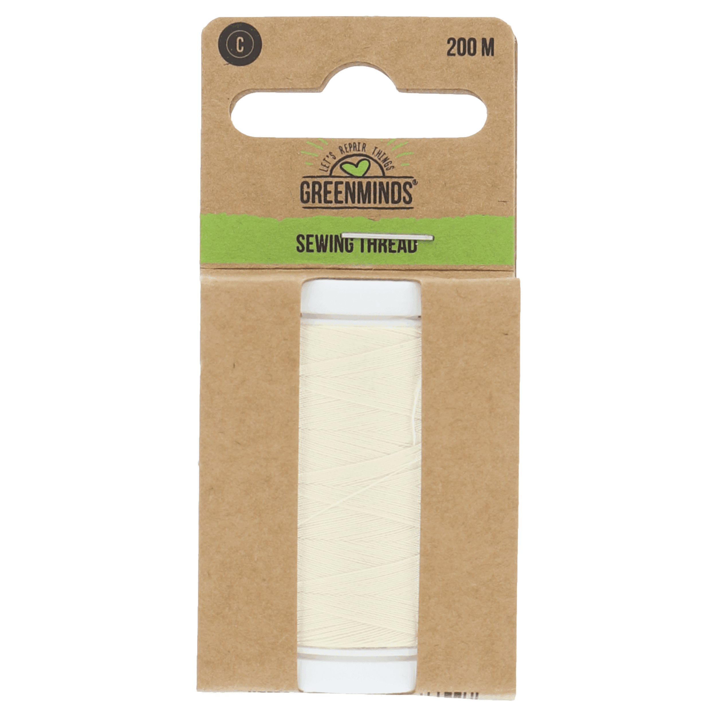 Greenminds Garen Polyester Ecru 200mtr