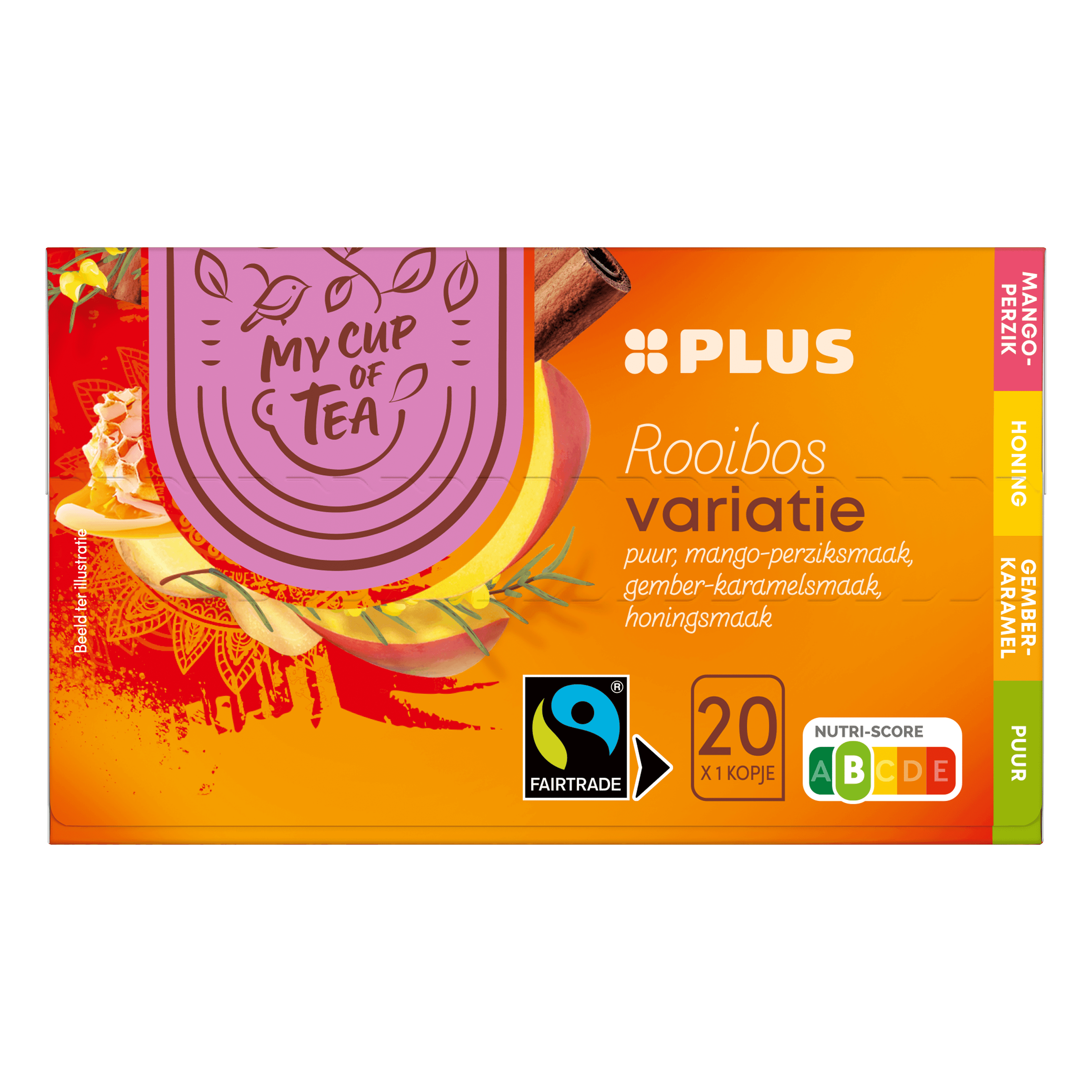PLUS Rooibos thee variatie mix 1.5g