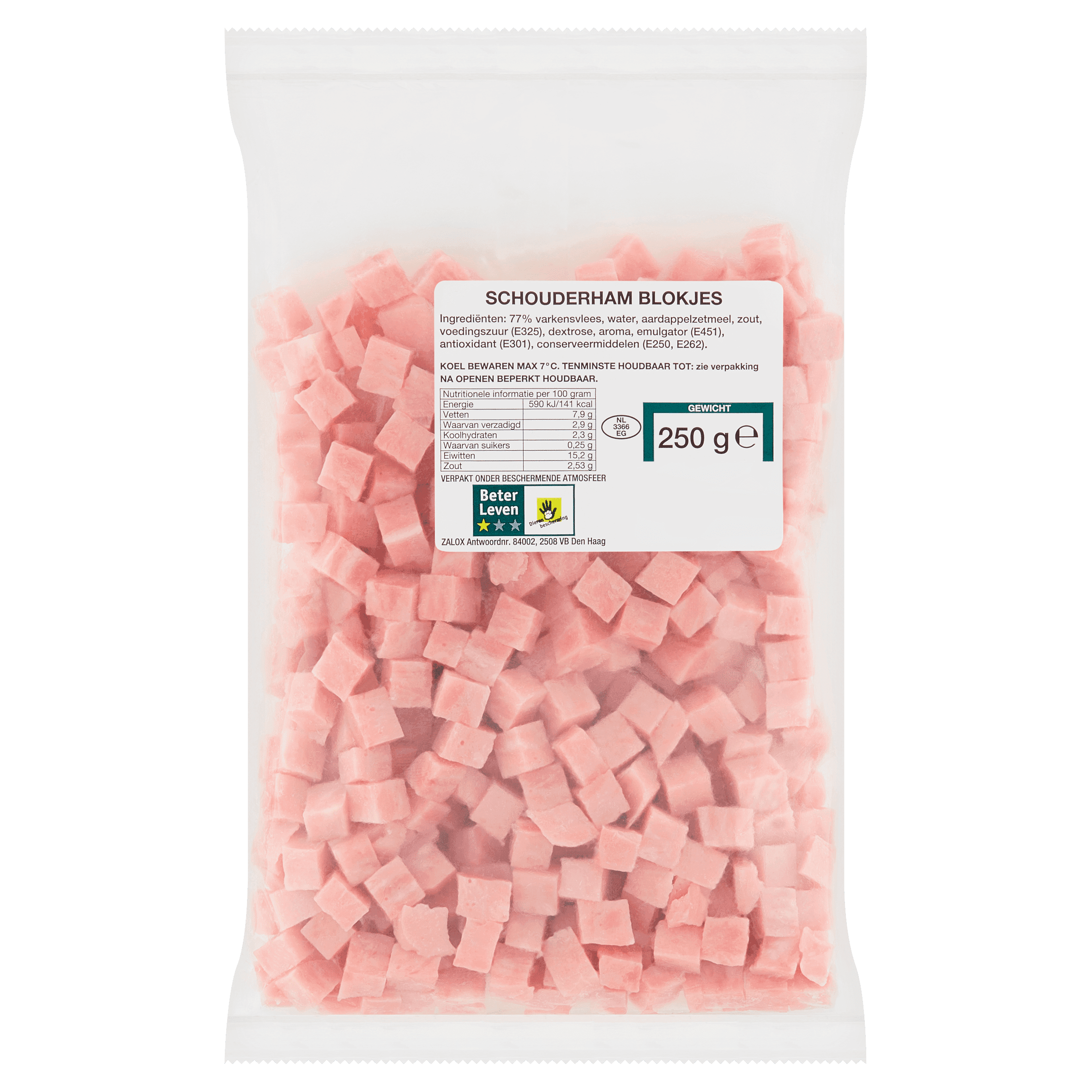 Merkloos Schouderhamblokjes