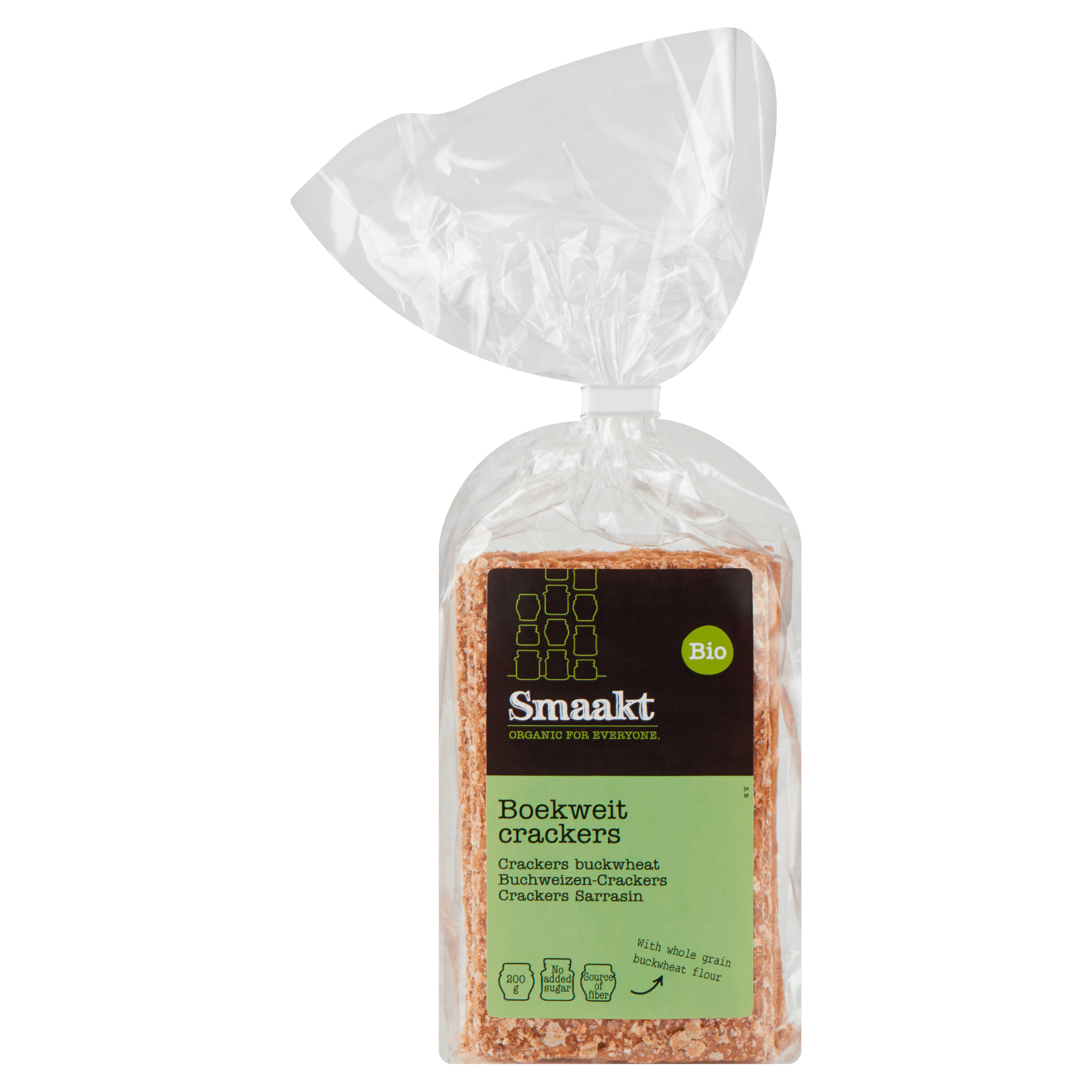 Smaakt Crackers boekweit bio