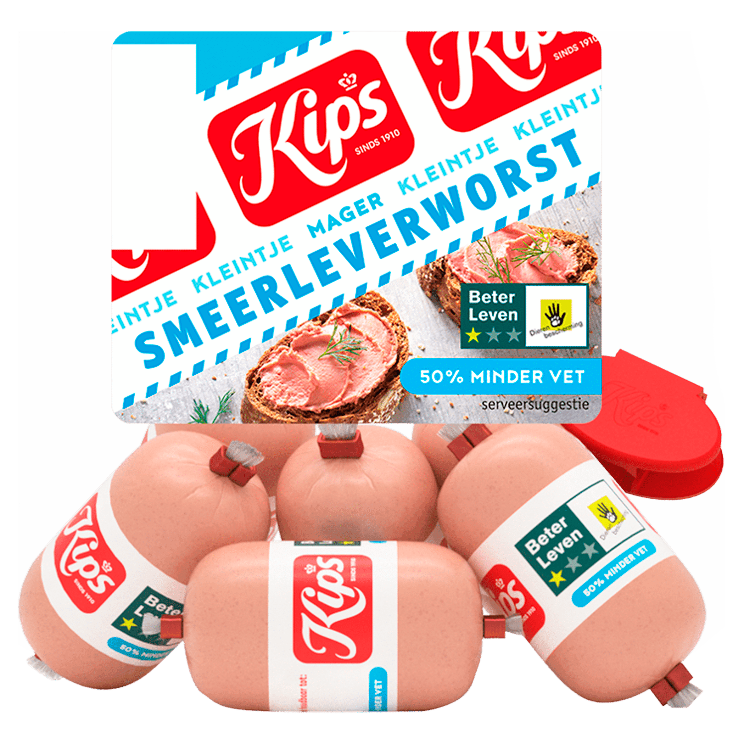 Kips Kleintje smeerleverworst mager