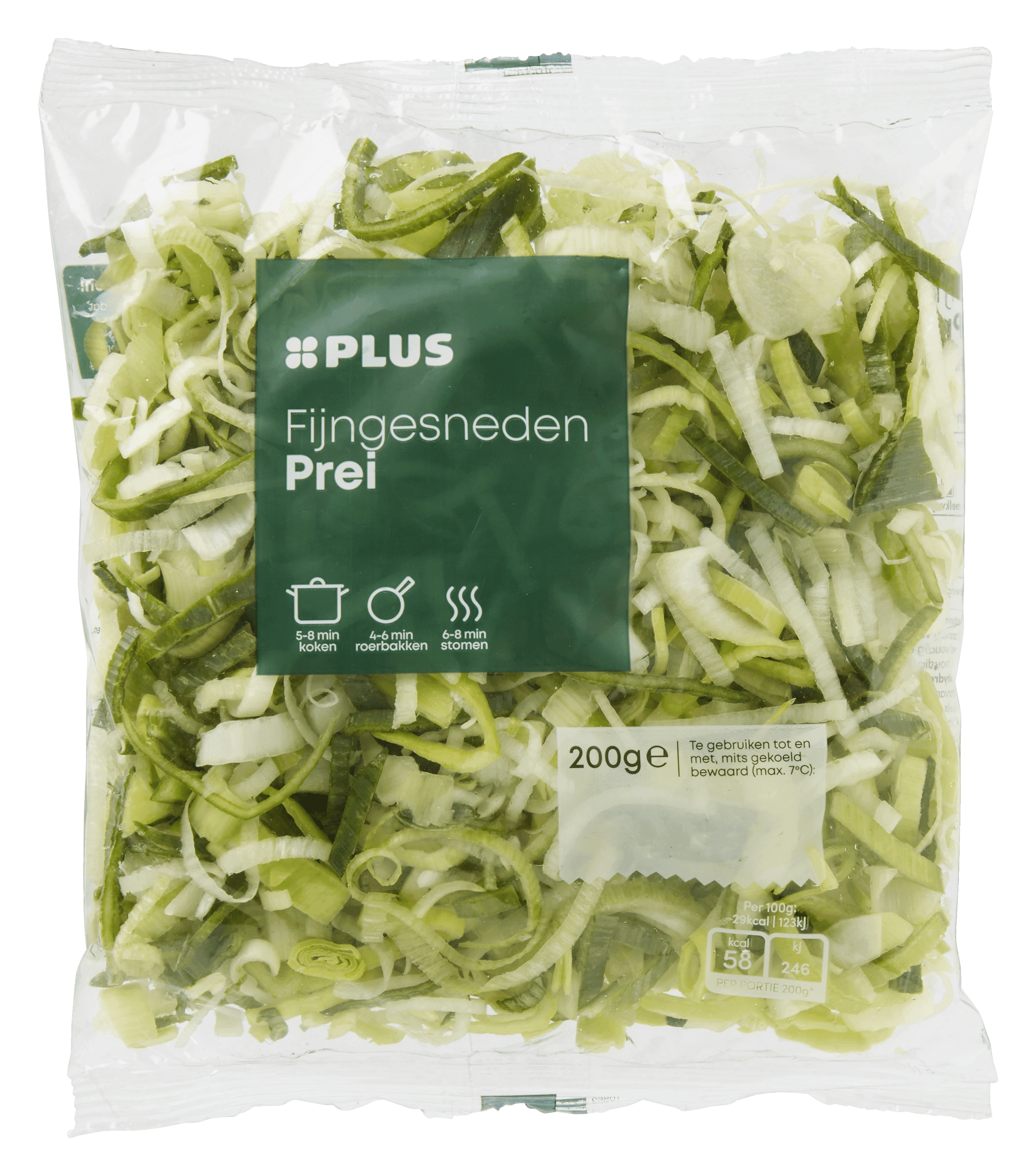 PLUS Prei fijngesneden