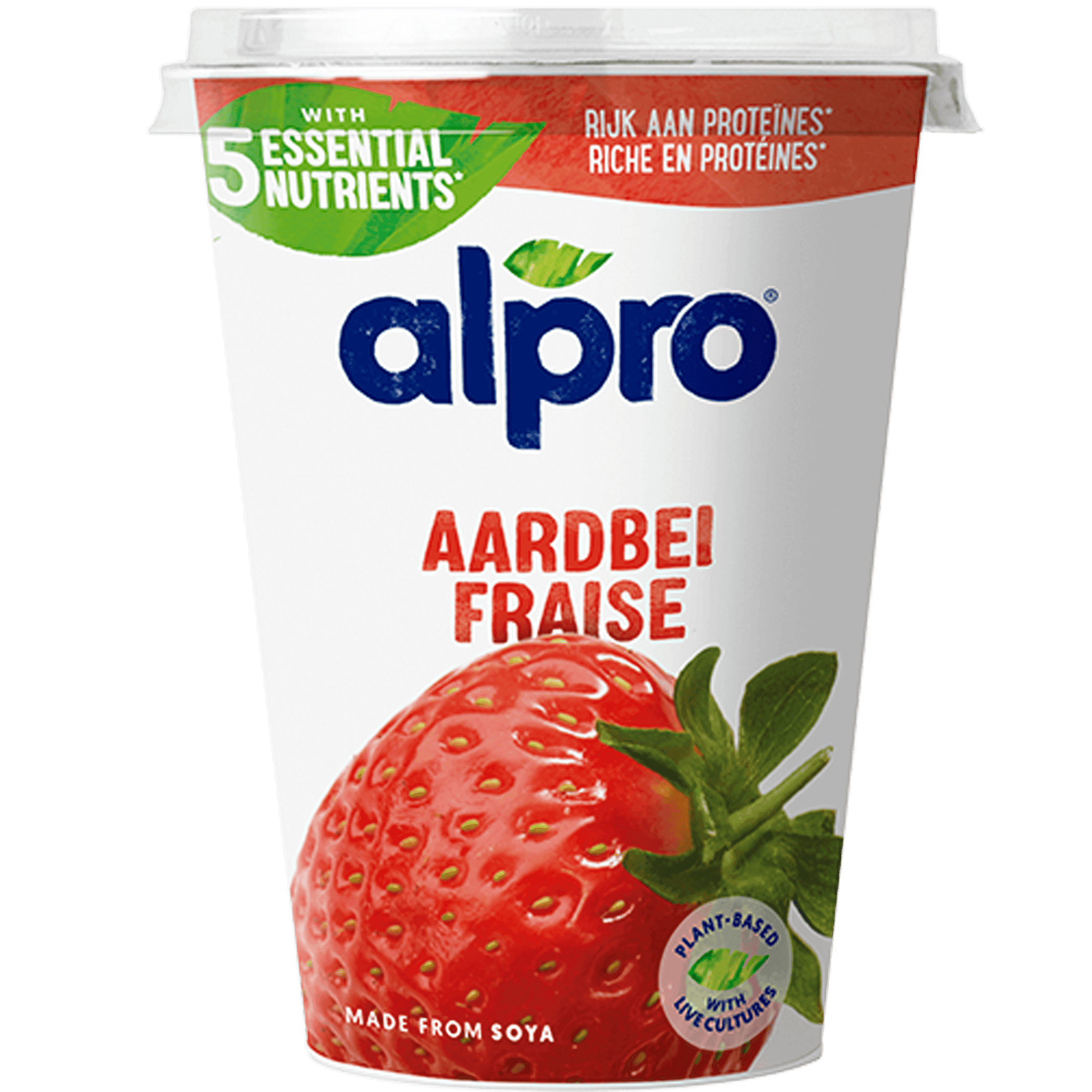 Alpro Plantaardige Variatie Yoghurt Aardbei