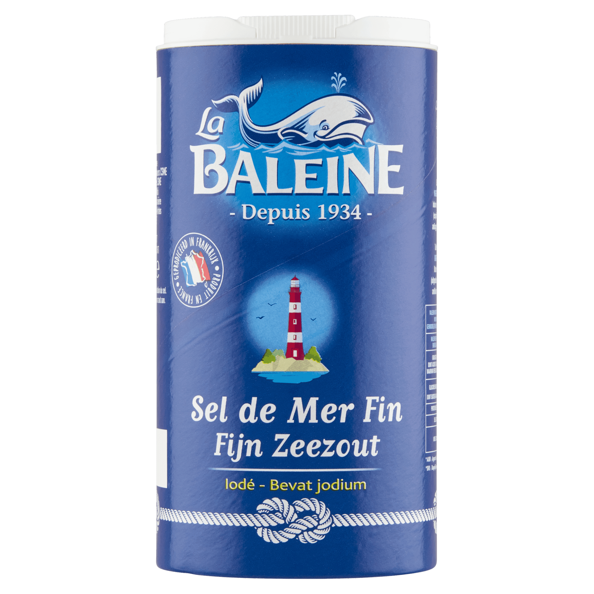 La Baleine Zeezout fijn 500gr bus