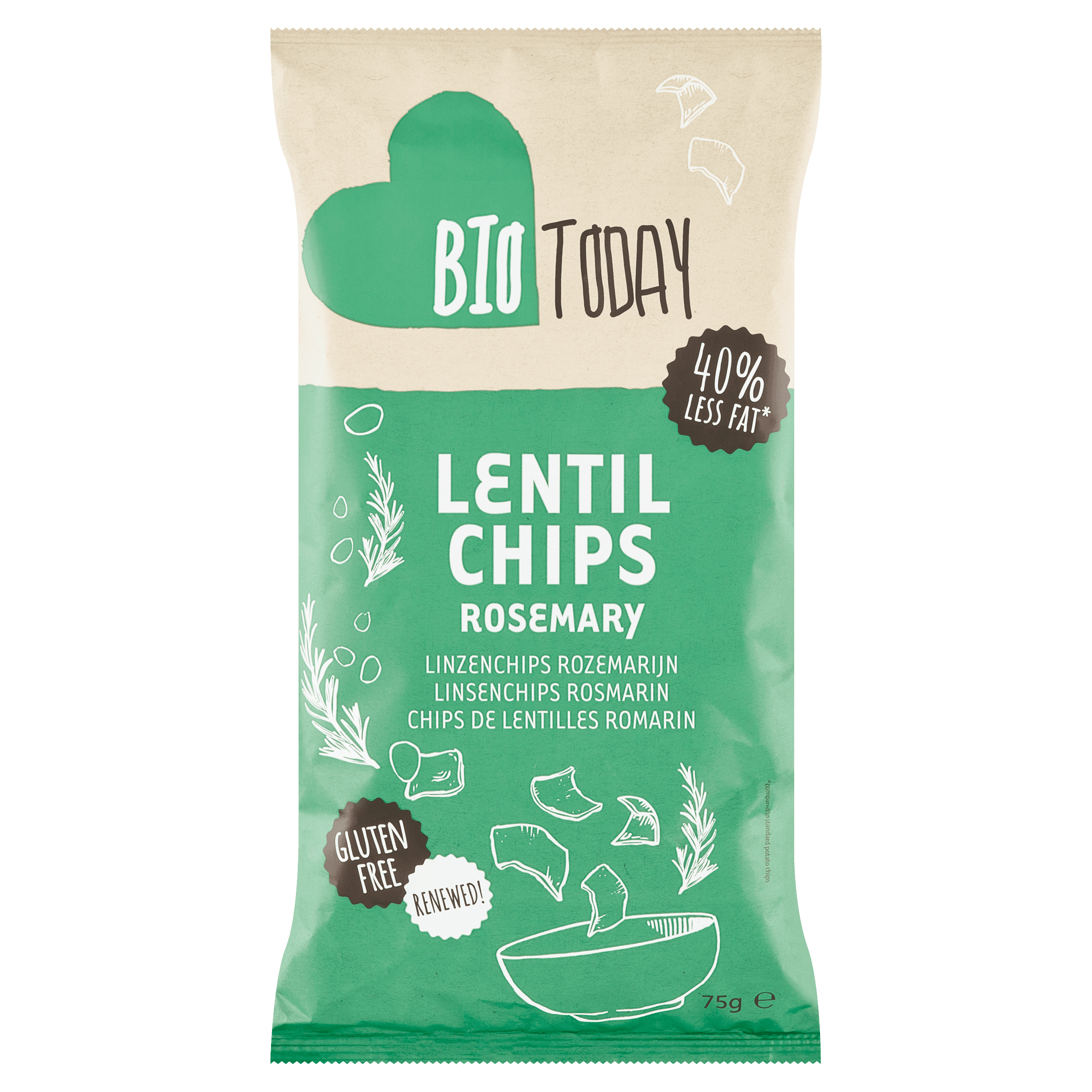 BioToday Linzenchips rosemary bio