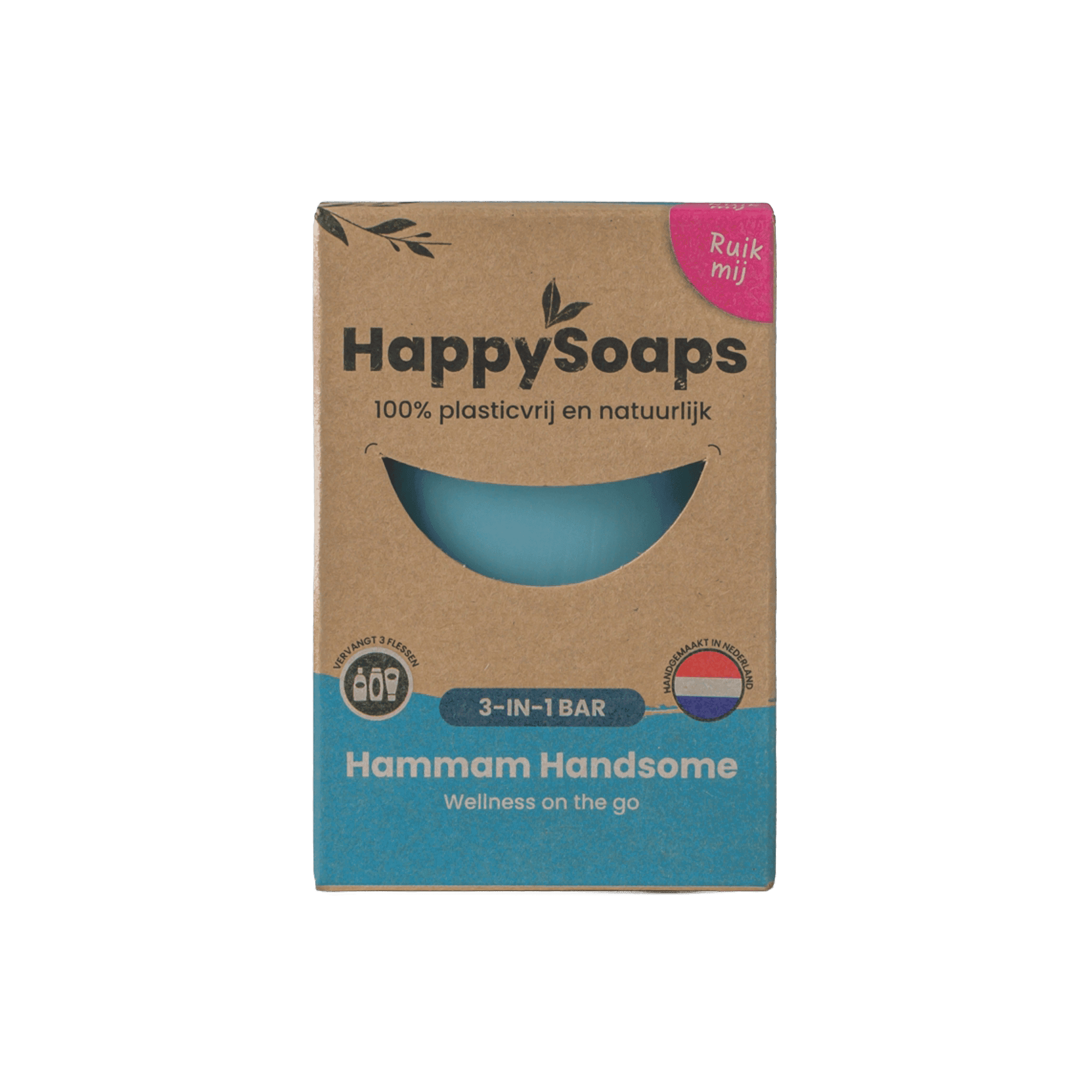 HappySoaps 3-in-1 Bar - Hammam Handsome
