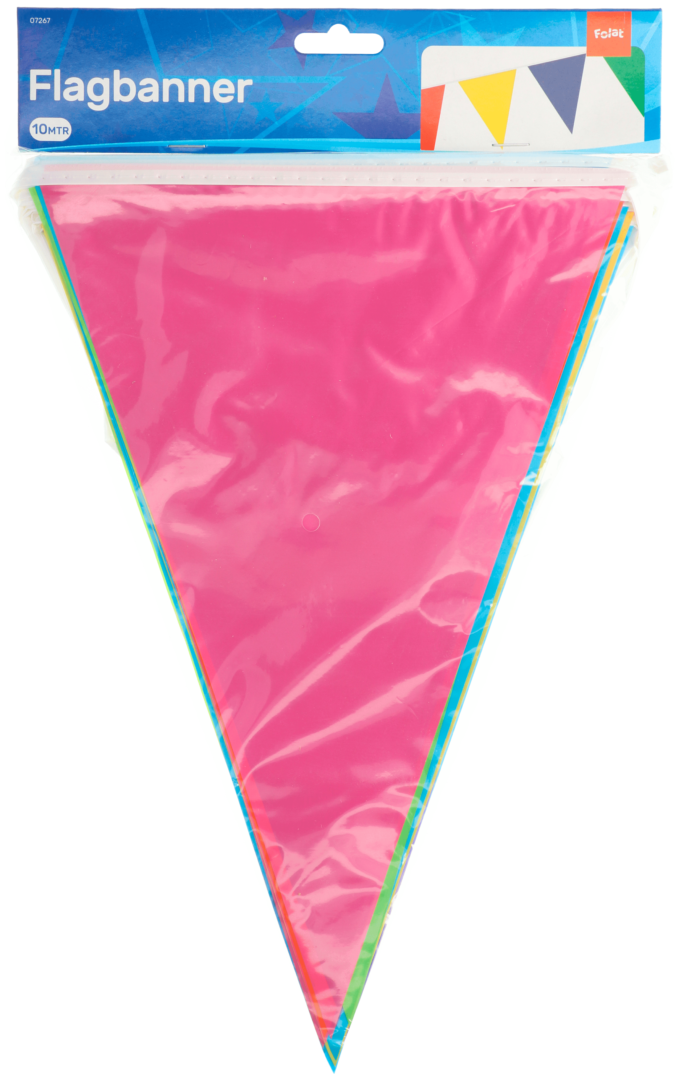 Folat Vlaggenlijn assorti kleuren 10m