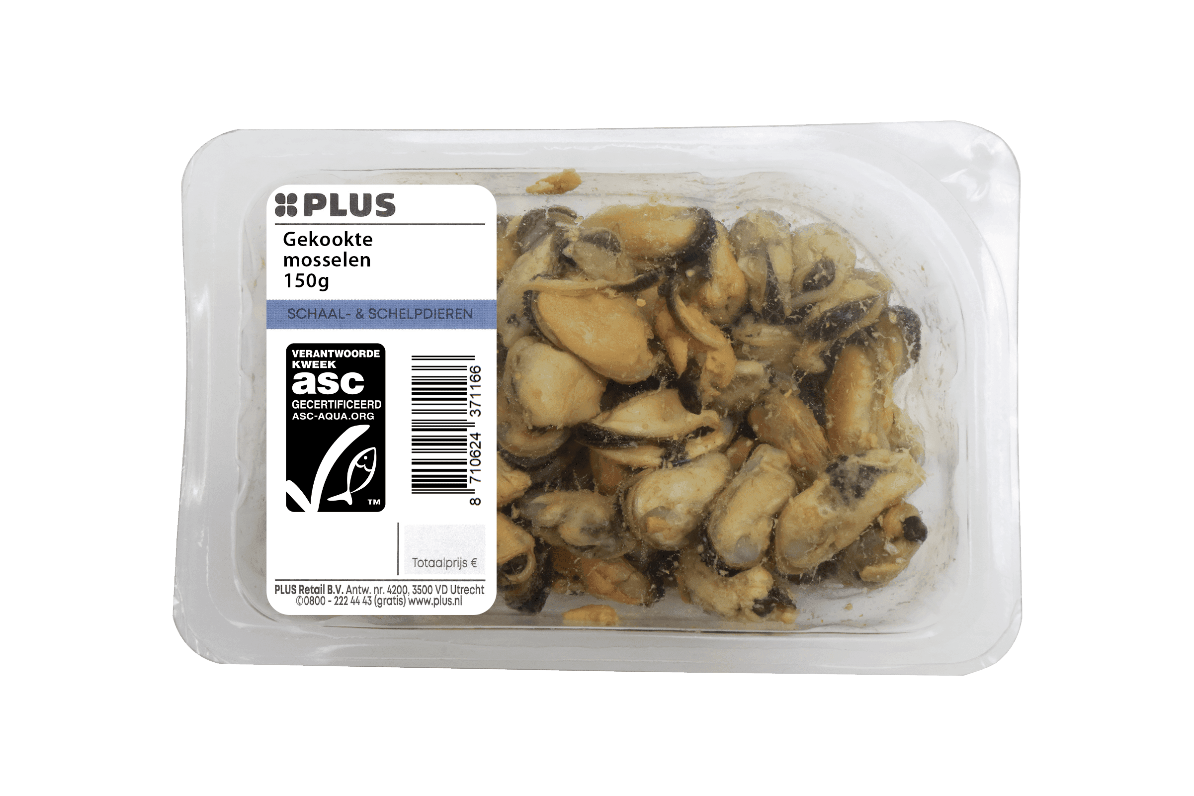 PLUS Gekookte mosselen