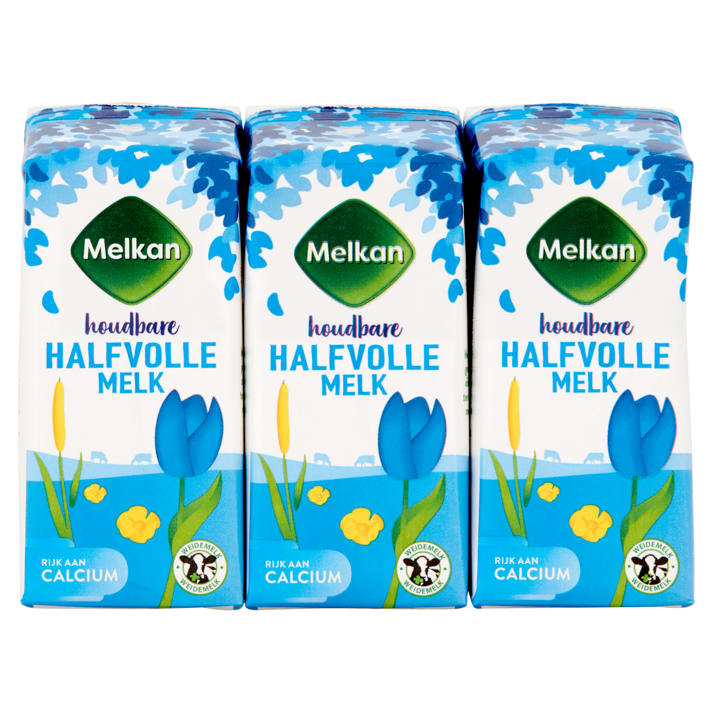 Melkan Houdbare halfvolle melk 6x200ml