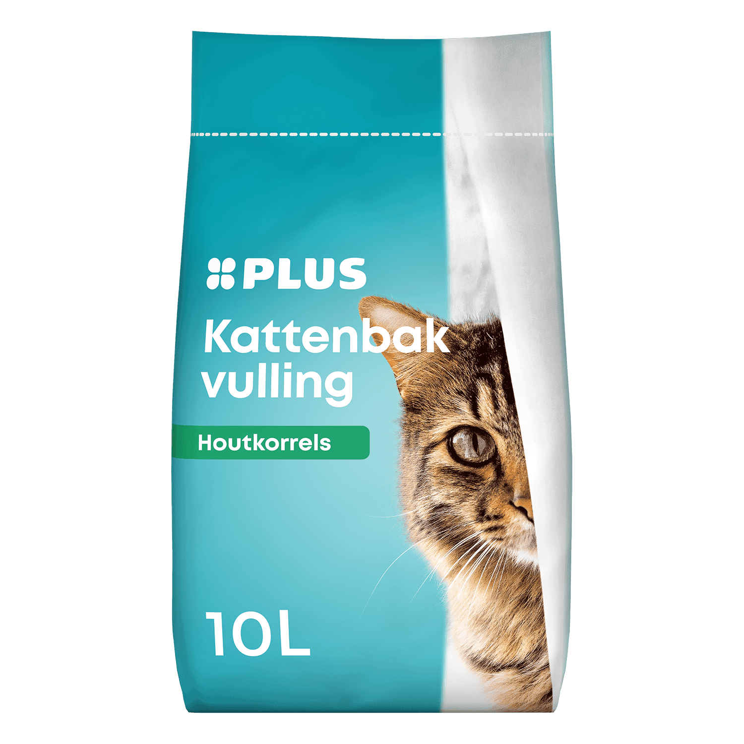 PLUS Kattenbakvulling houtkorrels 10 liter