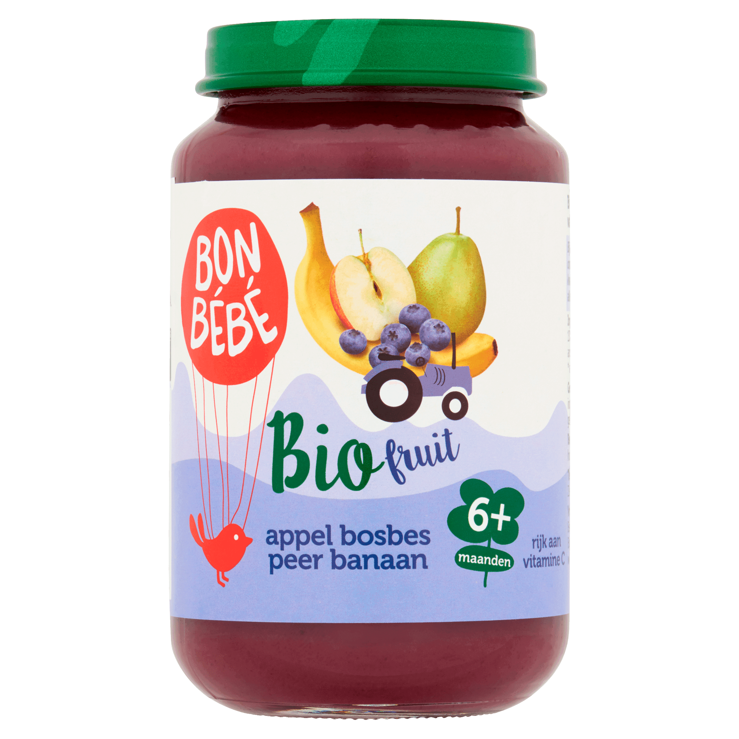 Bonbebe Bio 6mF0603 appel bosbes peer banaan