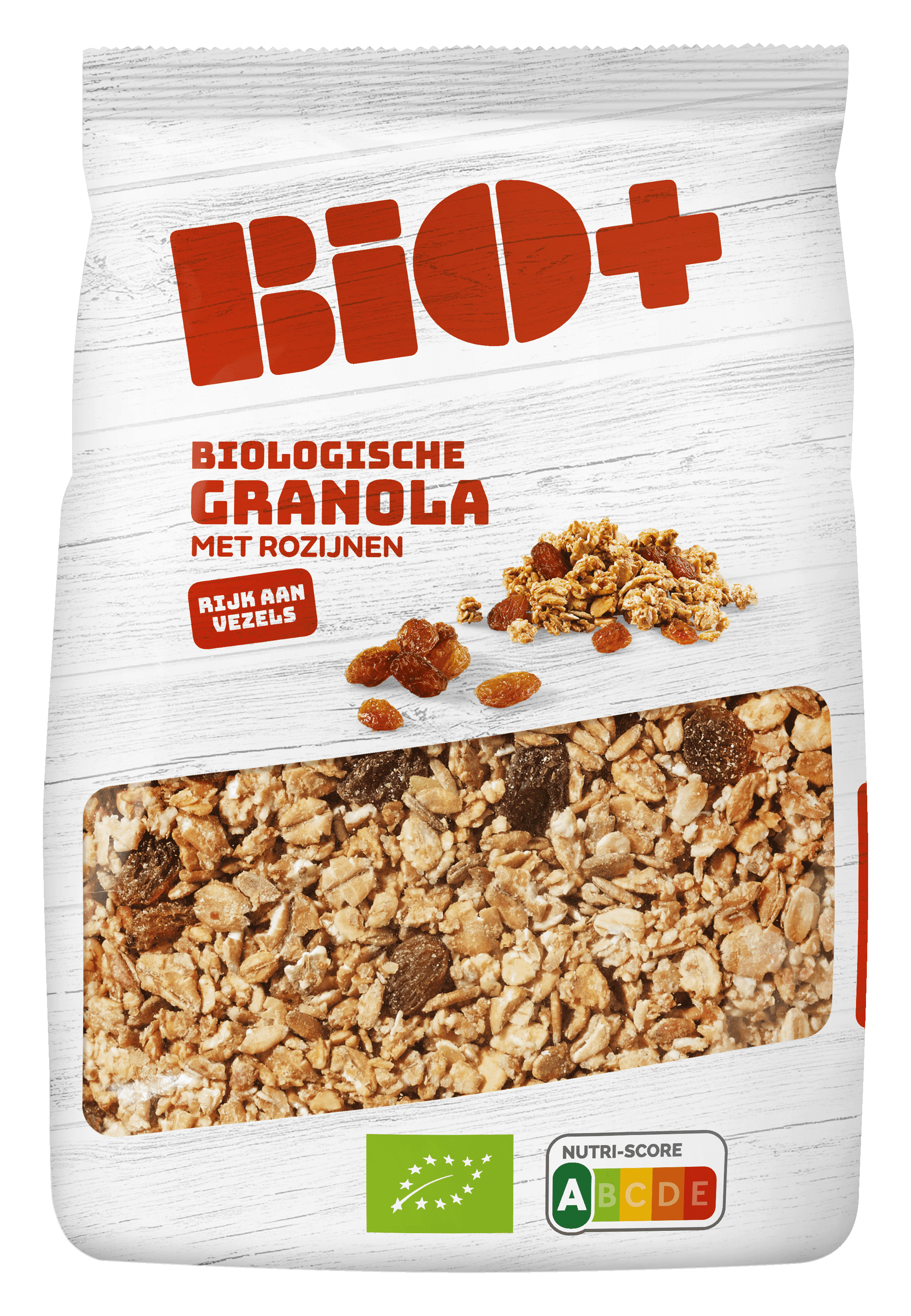 BIO+ Granola volkoren + rozijnen