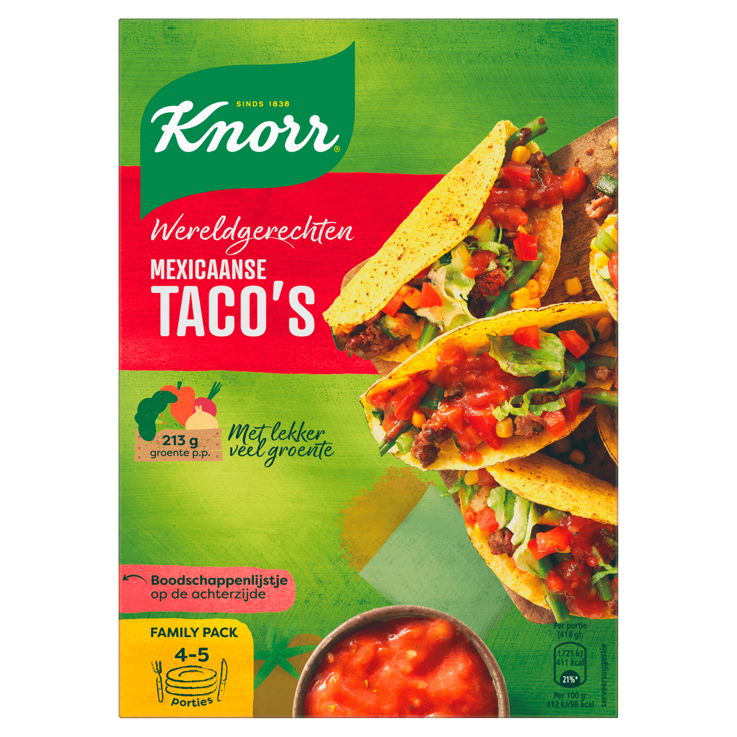 Knorr Wereldgerechten Mexicaanse Tacos XL
