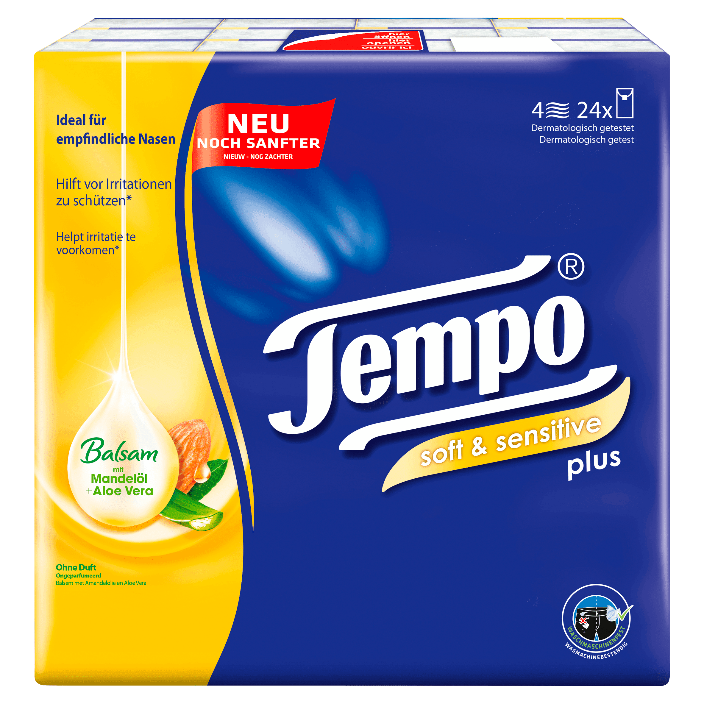 Tempo Soft & sensitive zakdoekjes