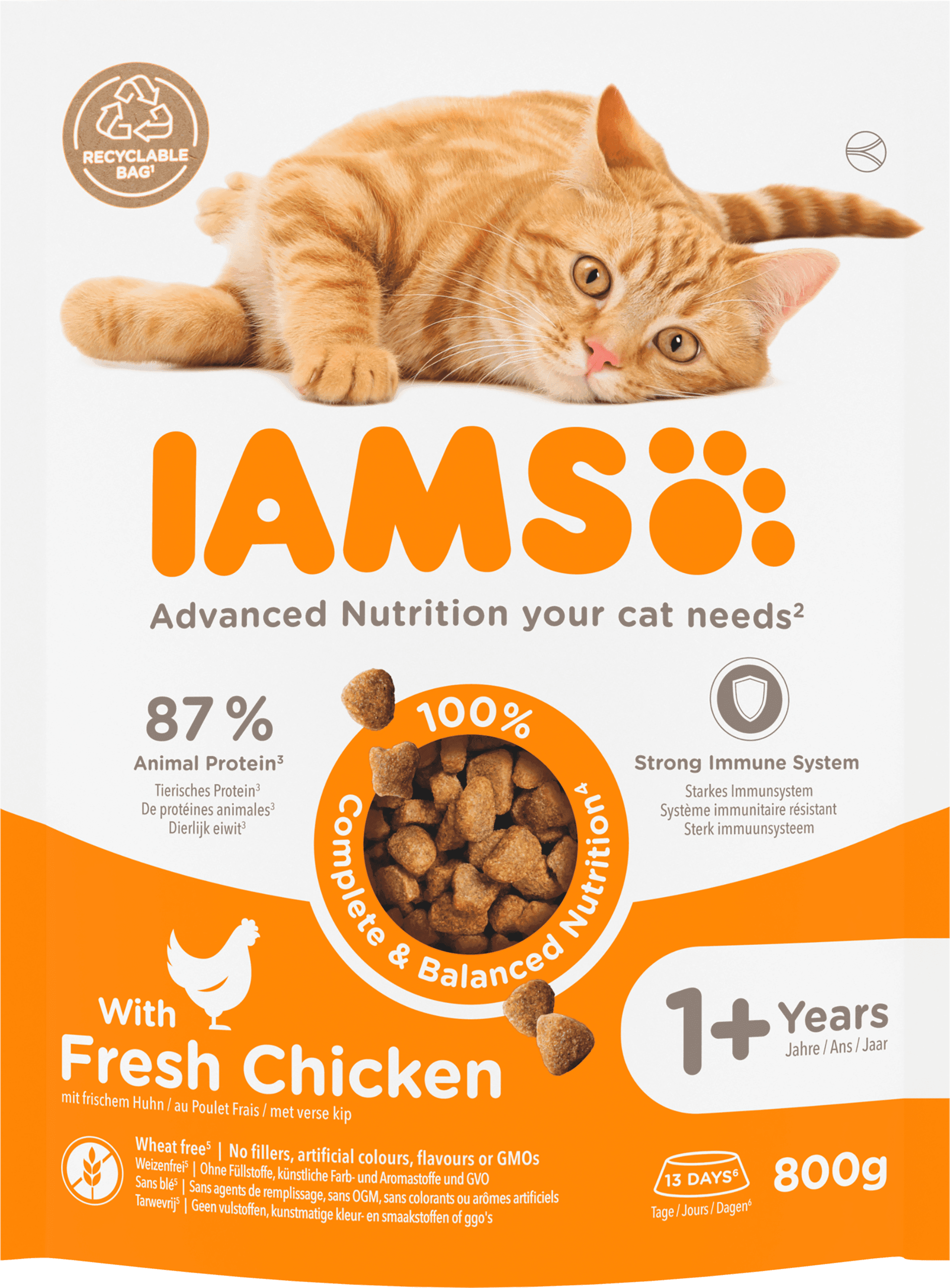 IAMS For vitality kat adult kip 1-7 jaar