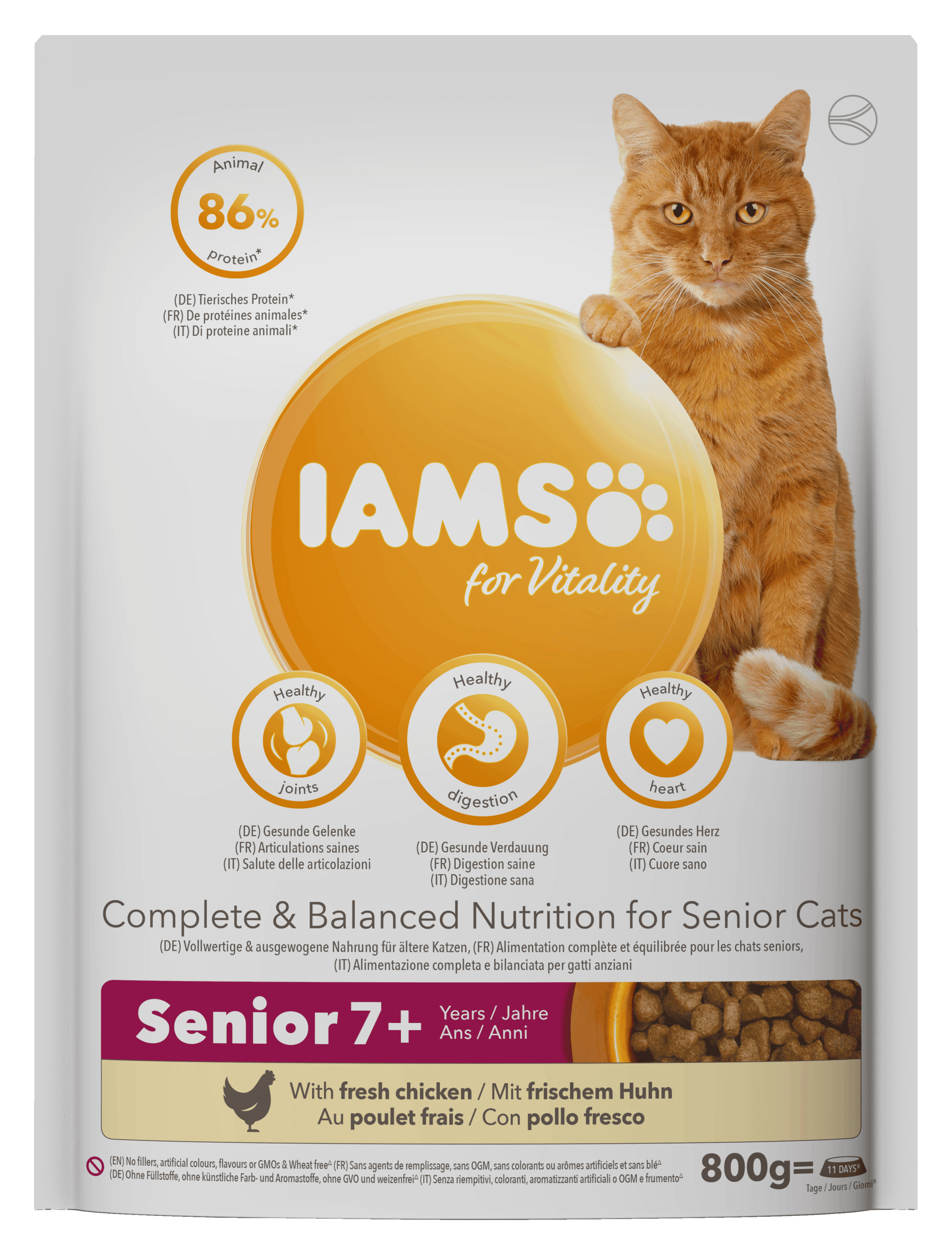 IAMS For vitality kat senior kip 7+ jaar