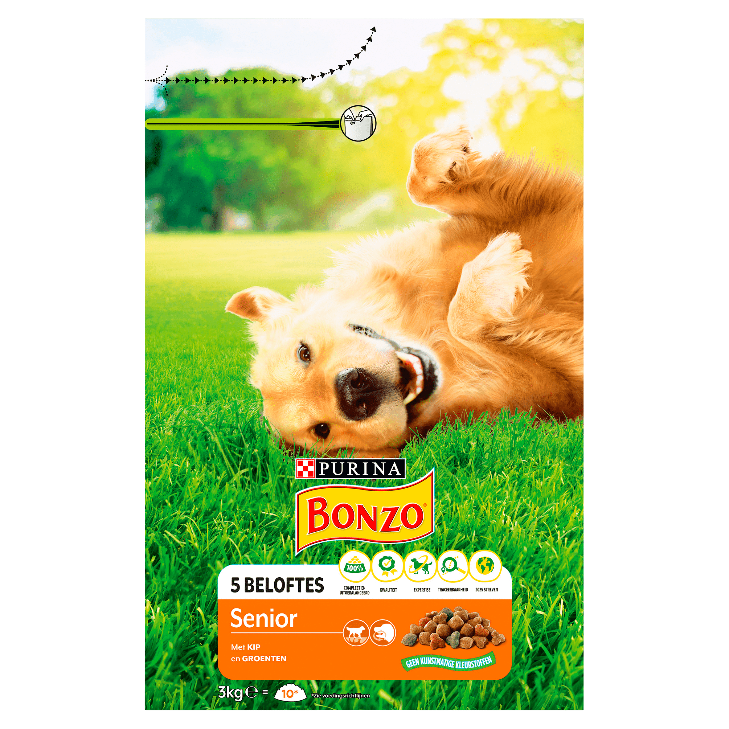 Bonzo Senior hondenvoer met kip & groente