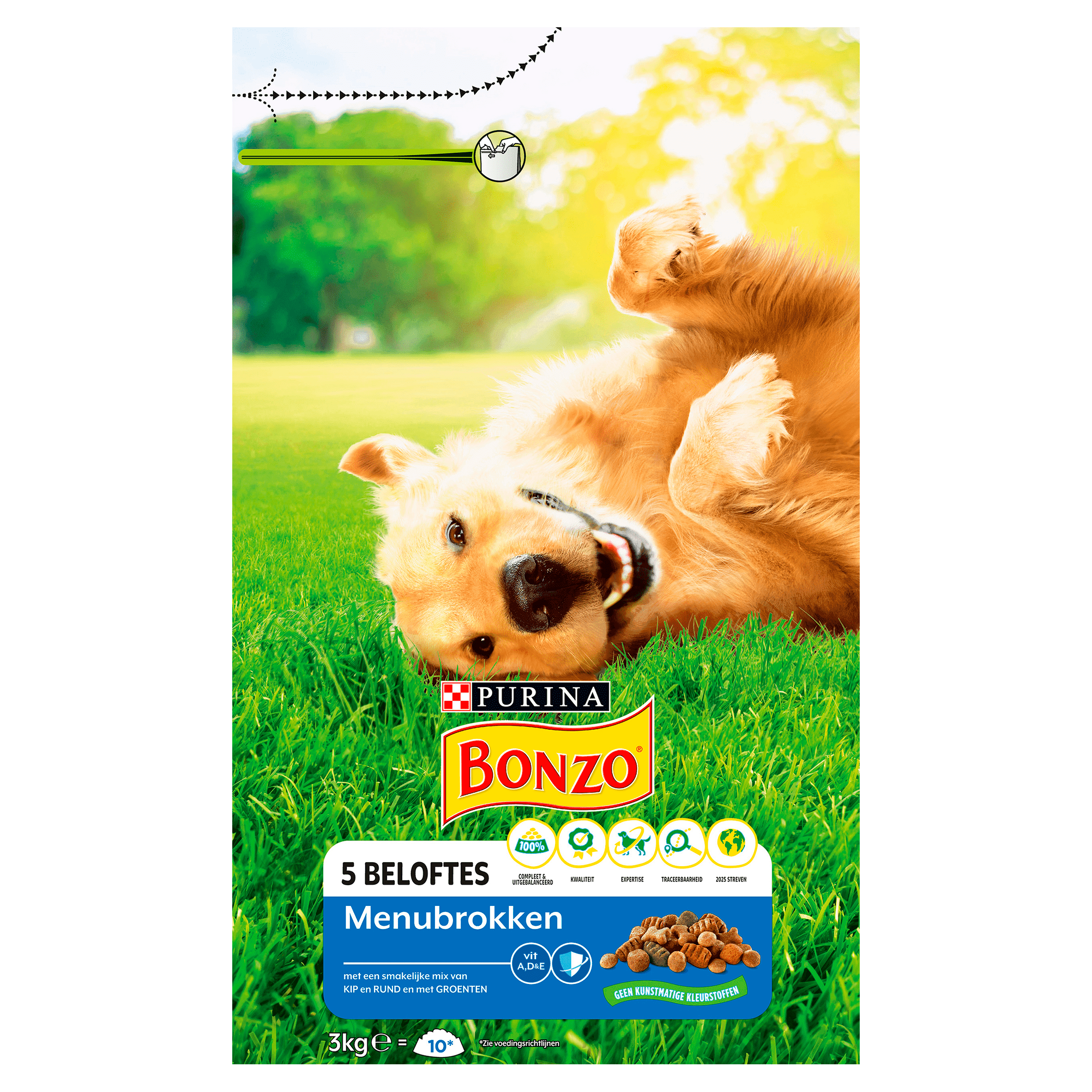 Bonzo Adult menubrokken hondenvoer kip