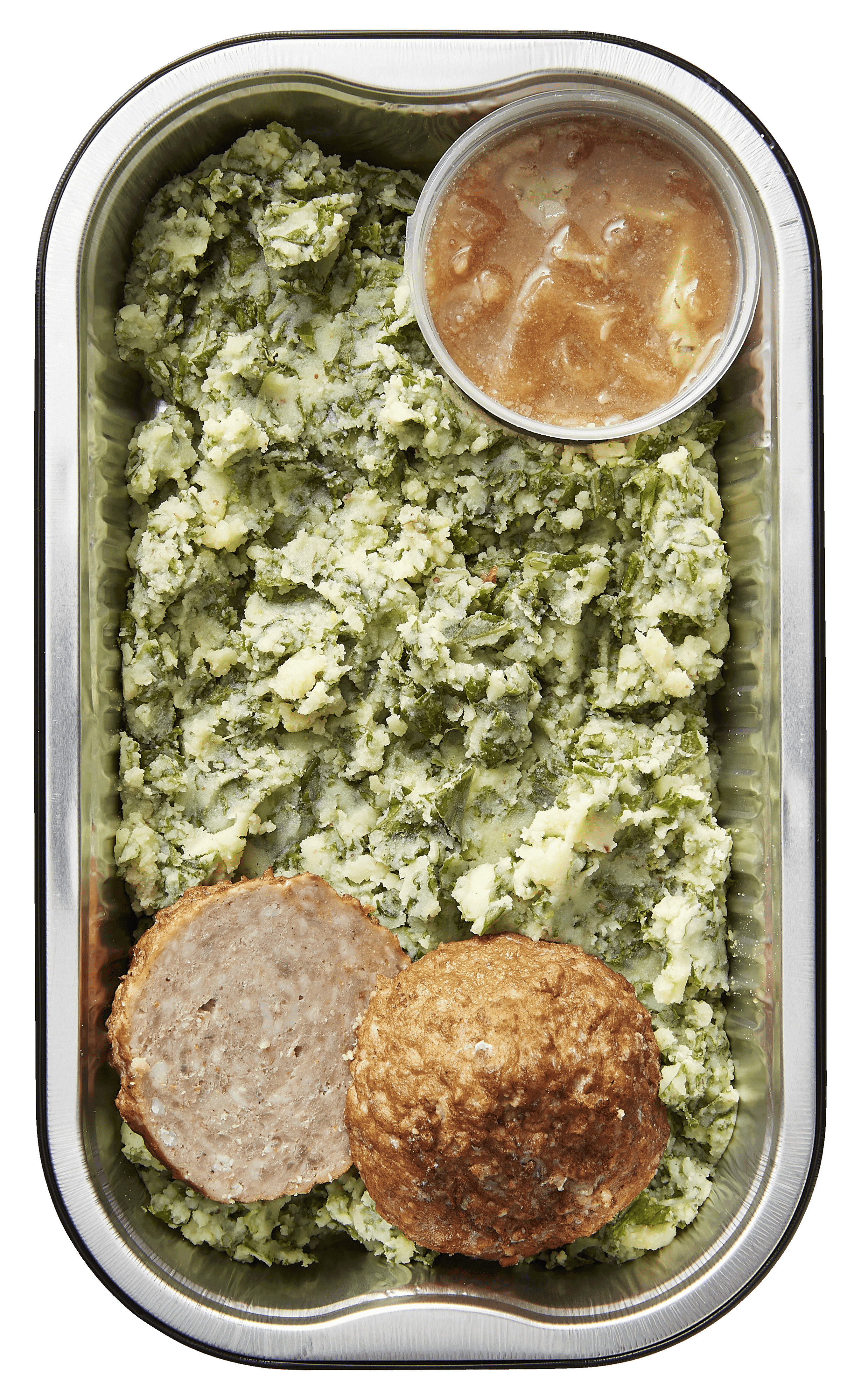 Uit de keuken van PLUS Boerenkoolstamppot met gehaktbal