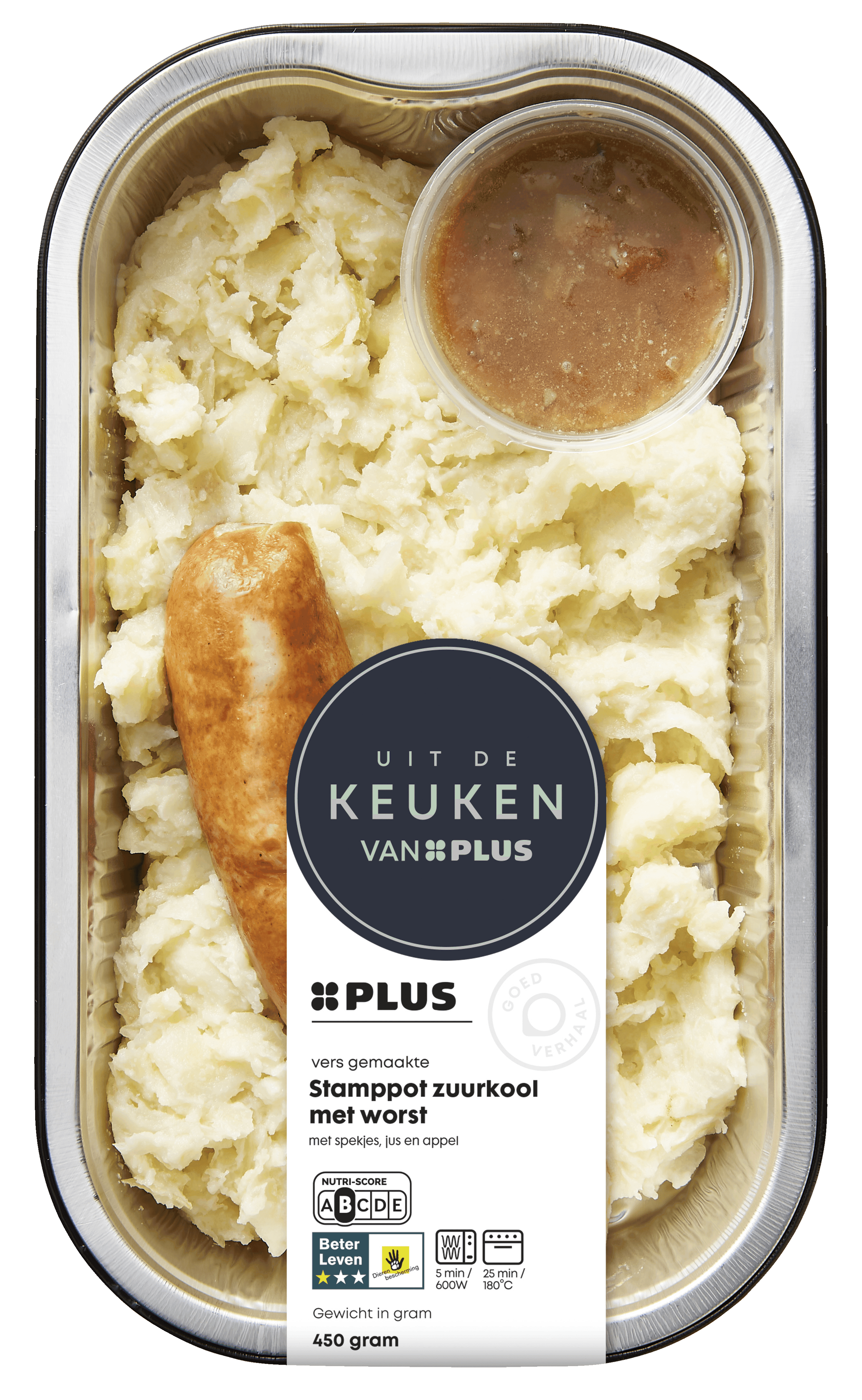 Uit de keuken van PLUS Zuurkool met rookworst