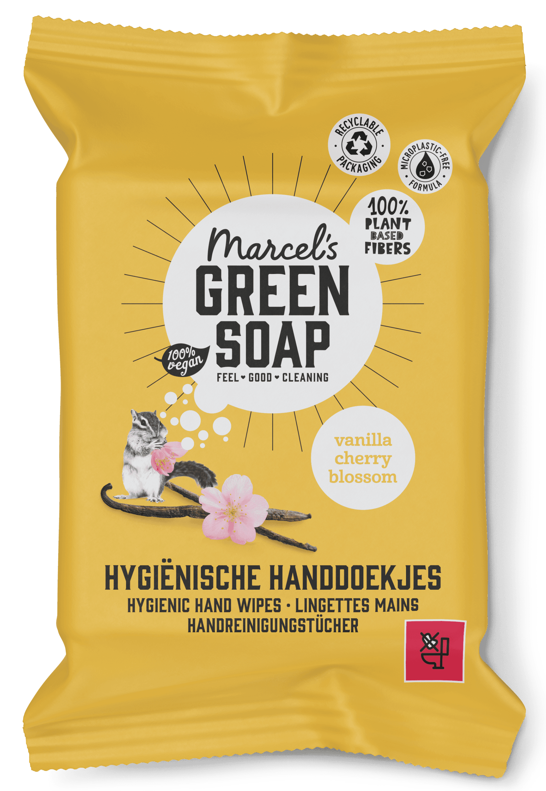 Marcel's Green Soap Handdoekjes Vanille & Kersenbloesem