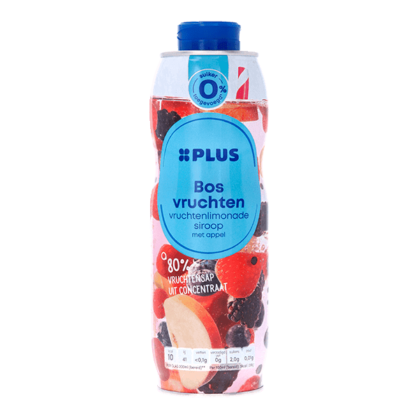 PLUS Siroop bosvruchten 0% suiker